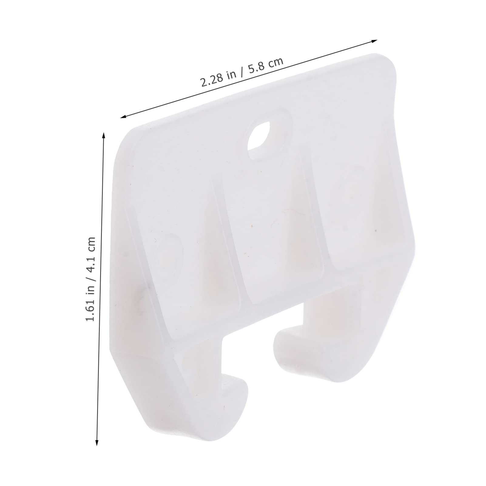 10Pcs Plastic Drawer Slides Center Mount Cabinet Drawer Guide Brackets - Furniture Hardware Parts for Dressers, Cabinets & Storage Organizers - Perfect for Home, Office & DIY Projects