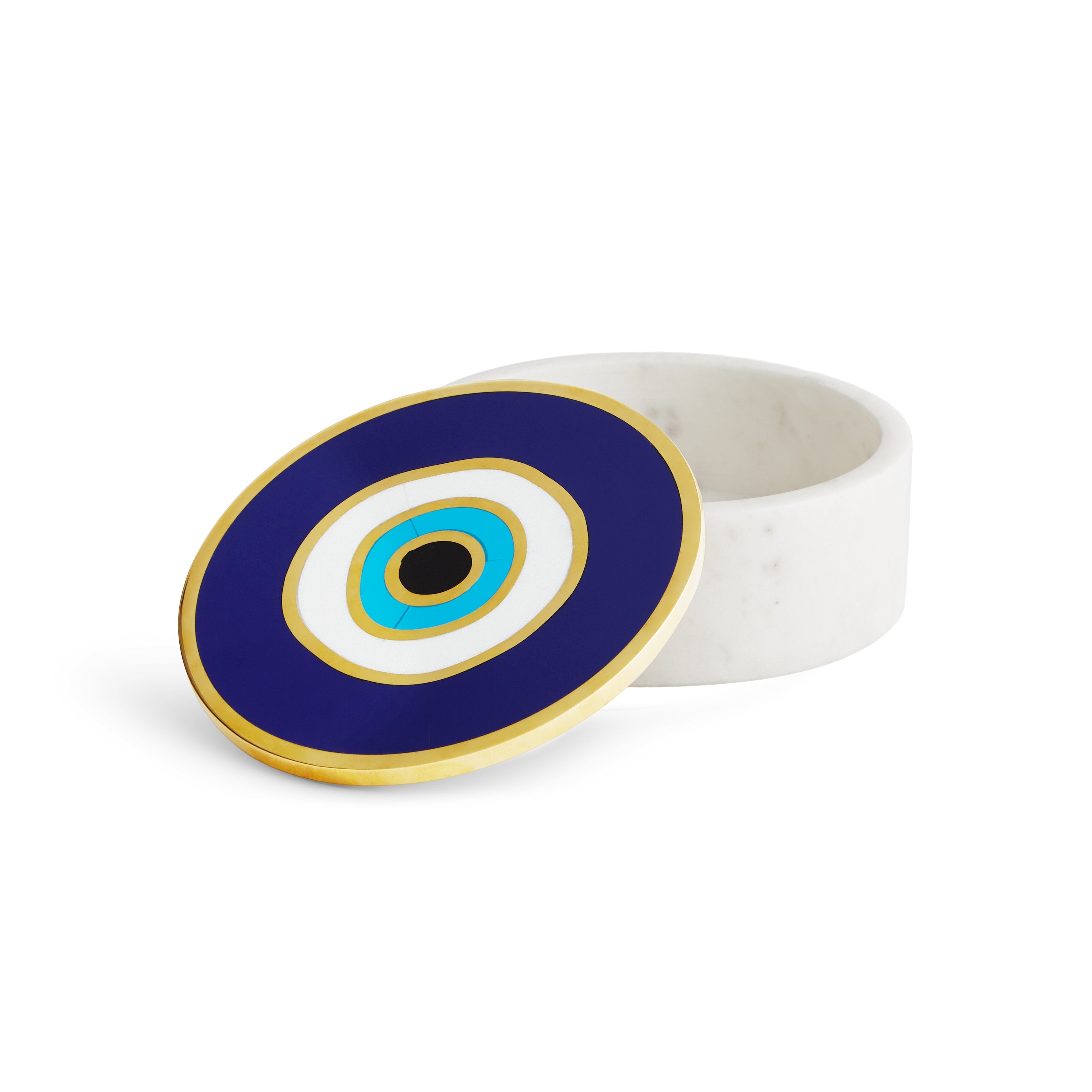 Evil Eye Jewelry Box - Handmade Wooden Storage Box for Necklaces, Rings & Bracelets - Perfect for Home Decor, Gift Giving & Spiritual Protection
