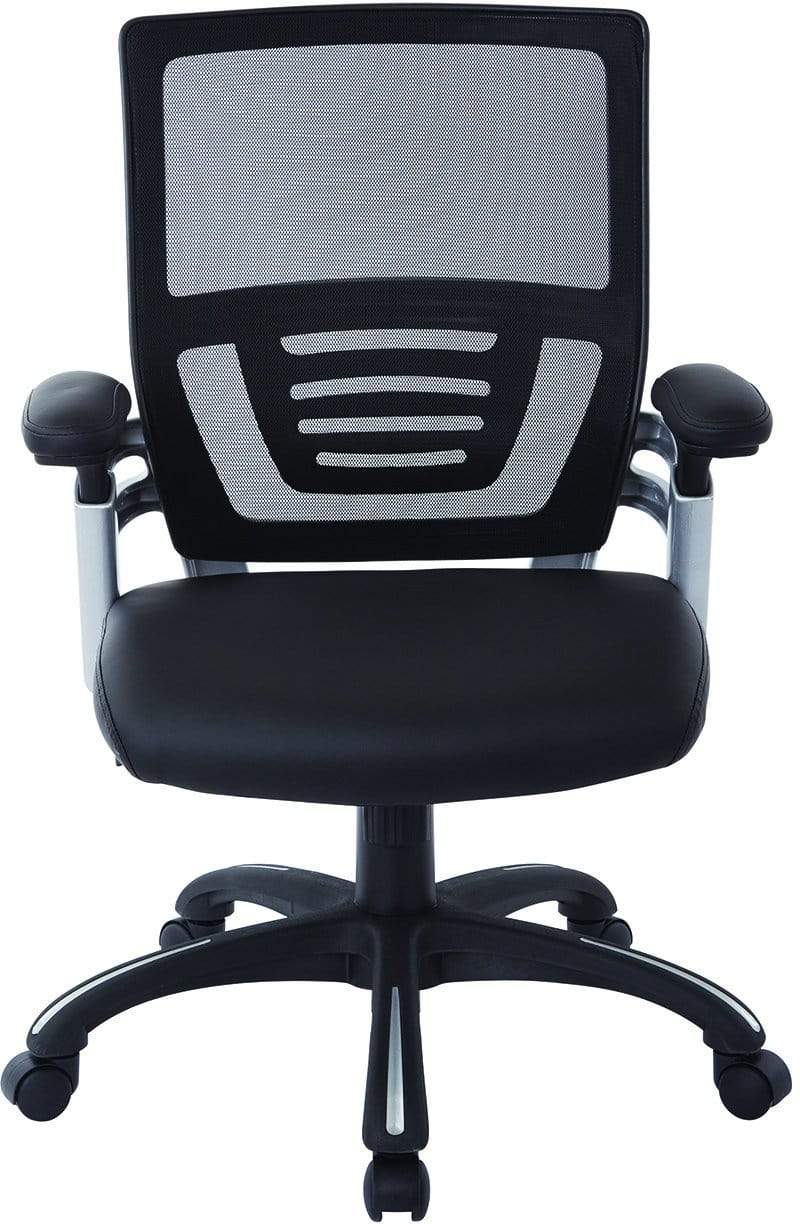 Office Star Work Smart™ Mesh Back Manager’s Chair with Adjustable Height & Lumbar Support [EMH69176] - Ergonomic Office Chair for Home & Business Workspaces