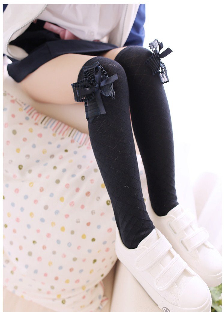Toptim 4 Pairs Girl's Knee High Socks for Kids 2-8T - Soft Over Calf Stockings for School, Dance & Winter Outfits