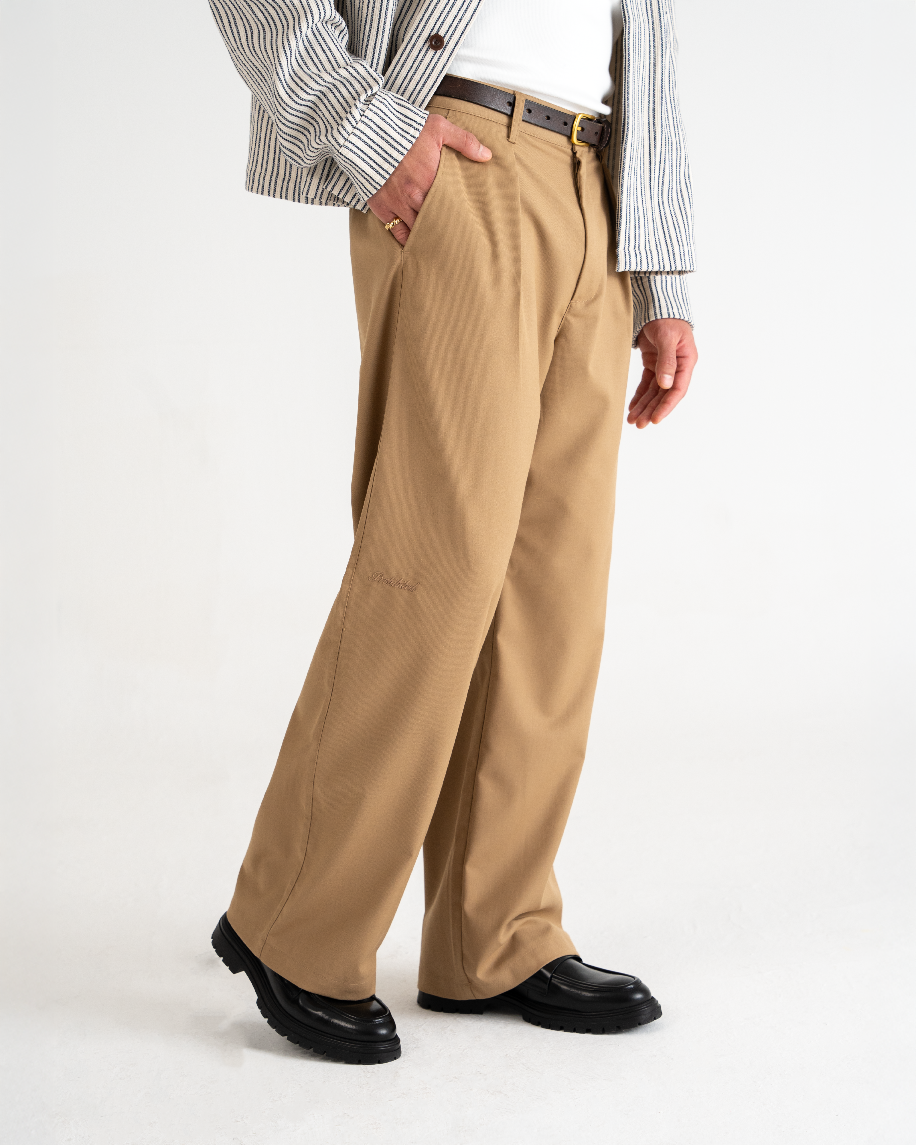 Vintage SoHo Pleated Pants for Women - High Waisted Wide Leg Trousers | Casual Office Wear, Desert Outfit, Retro Fashion