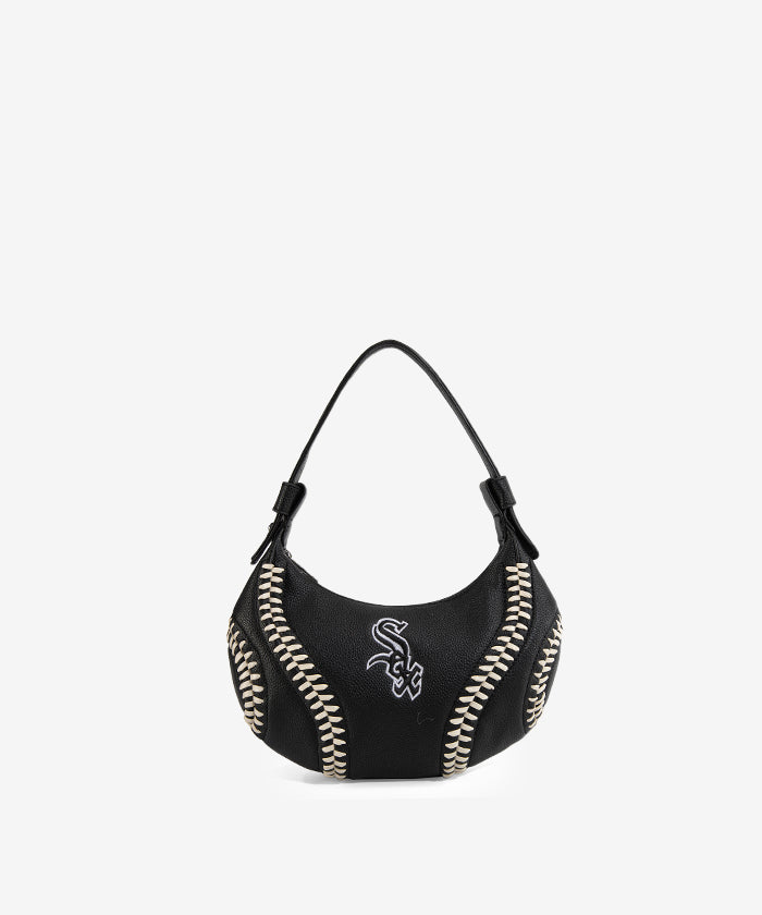 MLB Chicago White Sox Team Hobo Bag - Stylish Crossbody Shoulder Bag for Women & Men - Perfect for Baseball Games, Travel & Daily Use