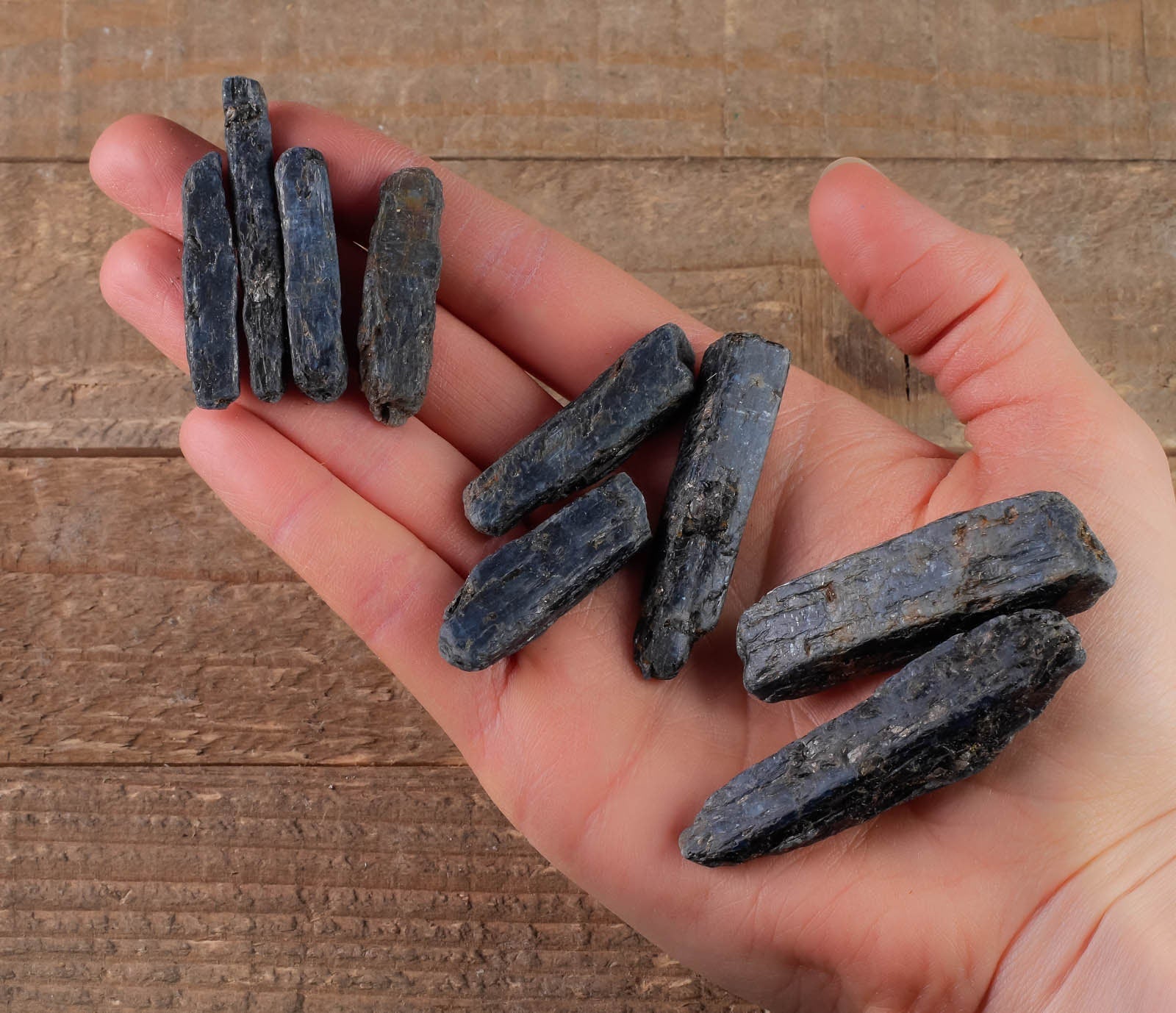 Natural Cobalt Blue Raw KYANITE Crystal Blades - Premium Raw Rocks & Mineral Specimens for Jewelry Making (E0789) | Healing Crystals, Wire Wrapping, Mineral Collection & Spiritual Decor