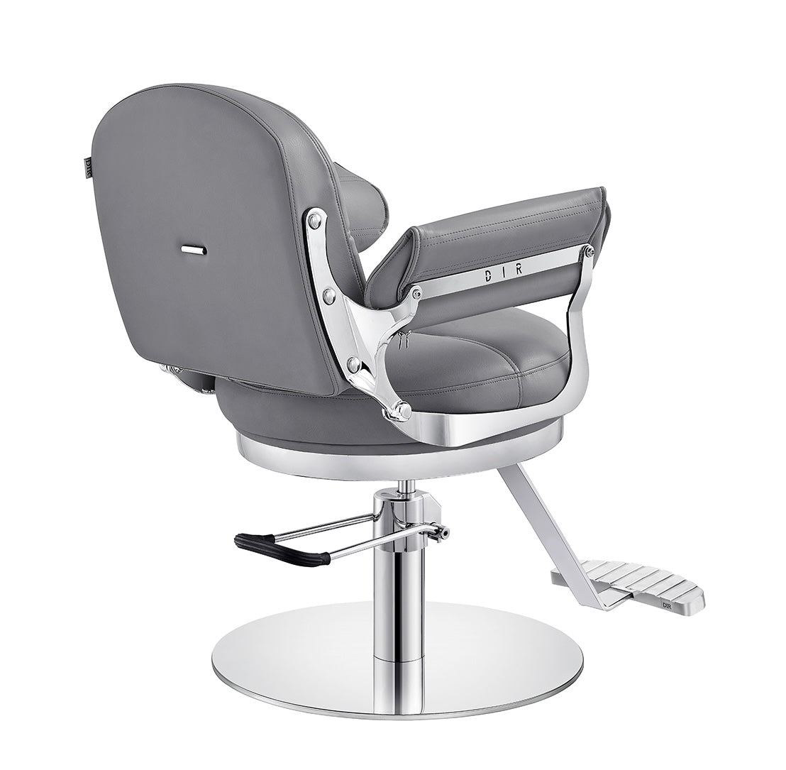 Milano Salon Hairdressing Styling Chair - Professional Barber & Beauty Salon Styling Chair with Adjustable Height & Swivel Base - Perfect for Hair Salons, Barber Shops & Home Styling