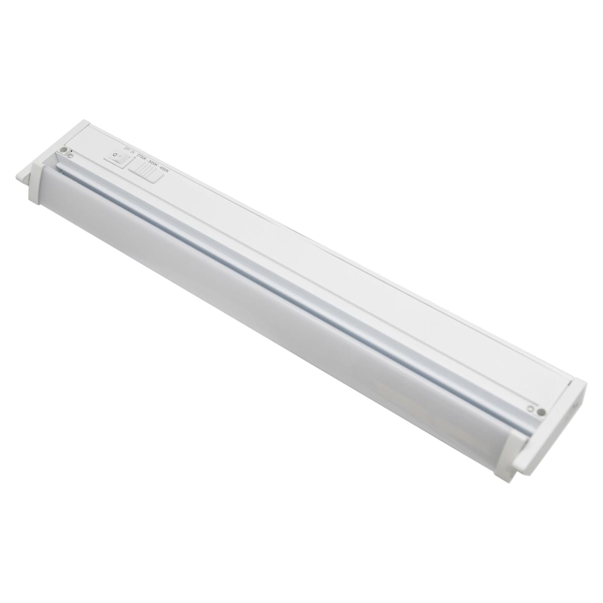 24 Inch Under Cabinet LED Light with Tilting Lens - 1200 Lumens, Adjustable CCT (3000K-5000K), 120V - Perfect for Kitchen Countertops, Workspaces & Display Shelves