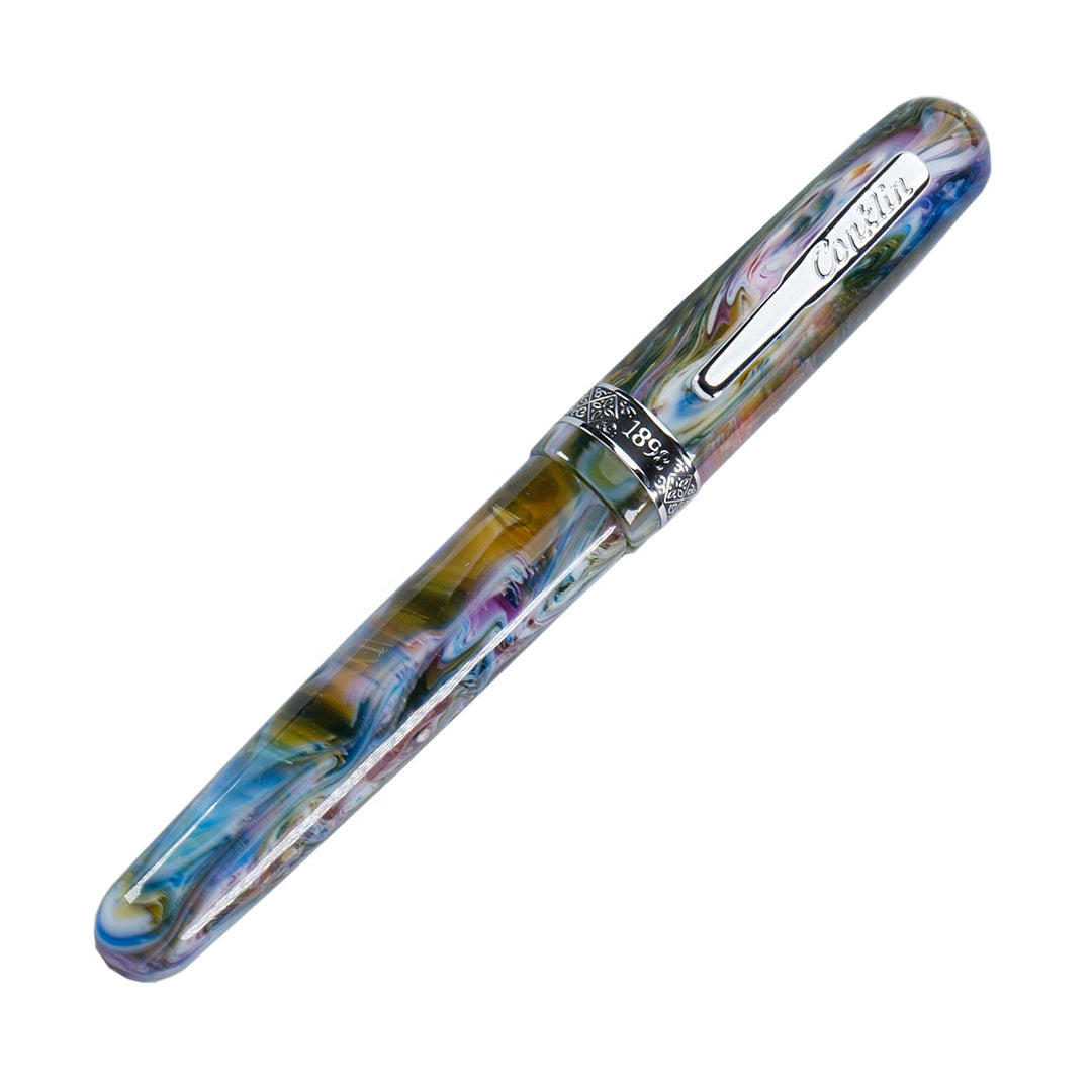 Conklin 1898 Fountain Pen - Misto Green Classic Vintage Style Ink Pen for Writing, Calligraphy & Collecting - Perfect Gift for Writers & Pen Enthusiasts