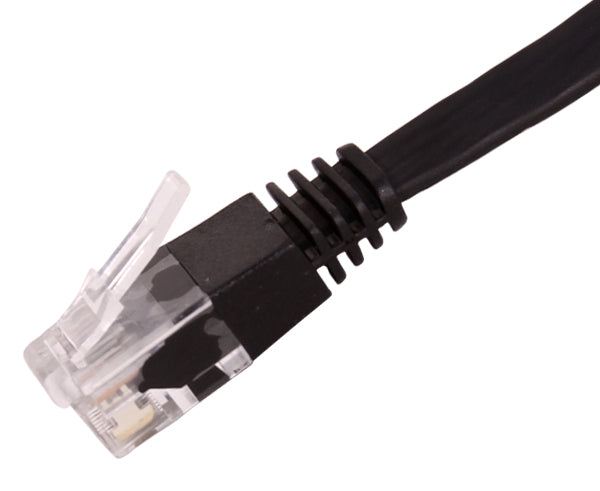 CAT6 Flat Ethernet Patch Cable - 4FT RJ45 Molded Boot for High-Speed Internet - Perfect for Home Office, Gaming & Streaming