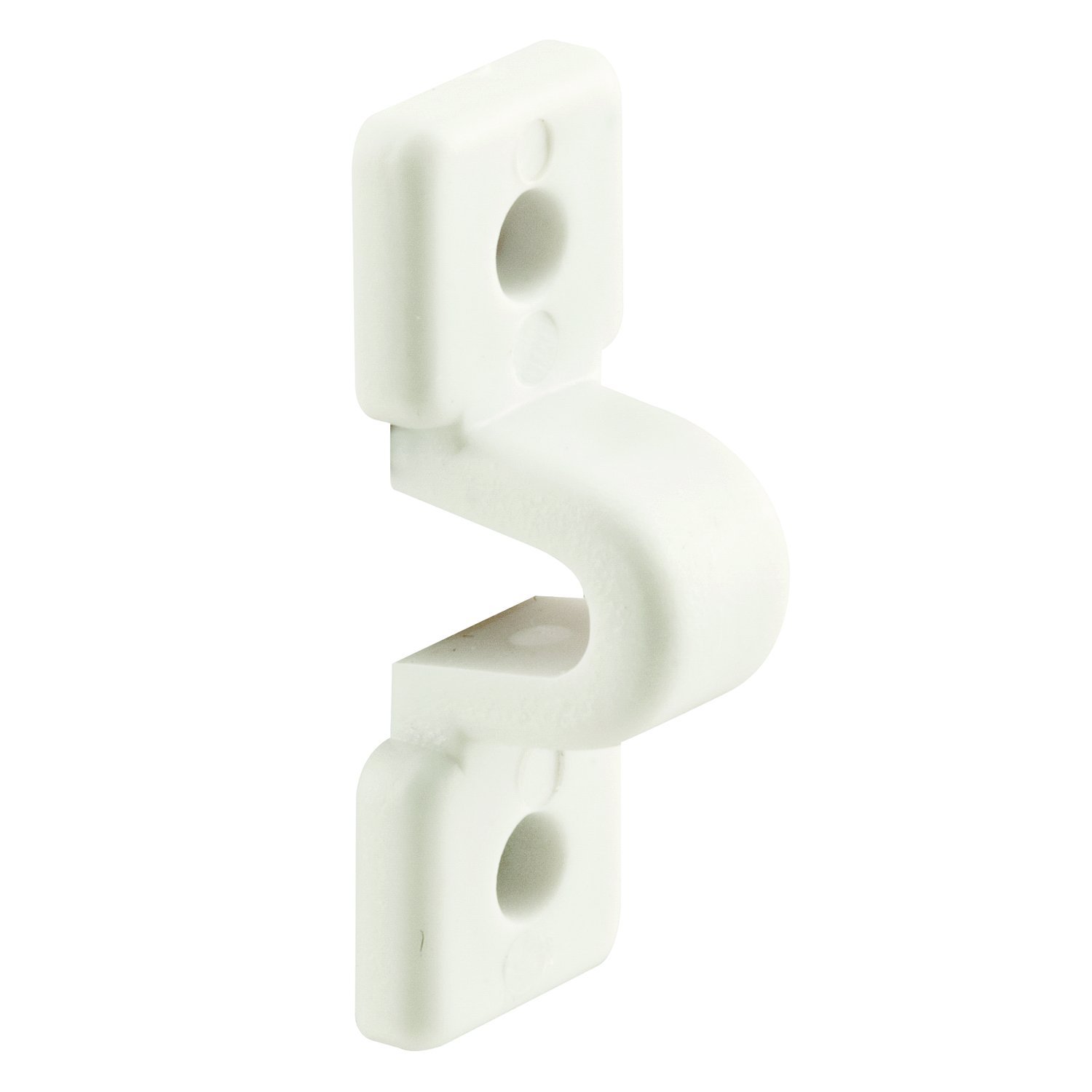 Prime-Line MP7018 White Plastic Loop Clips for Wire Shelves - 12 Pack | Secure Storage Organizer for Kitchen, Garage & Closet Shelving