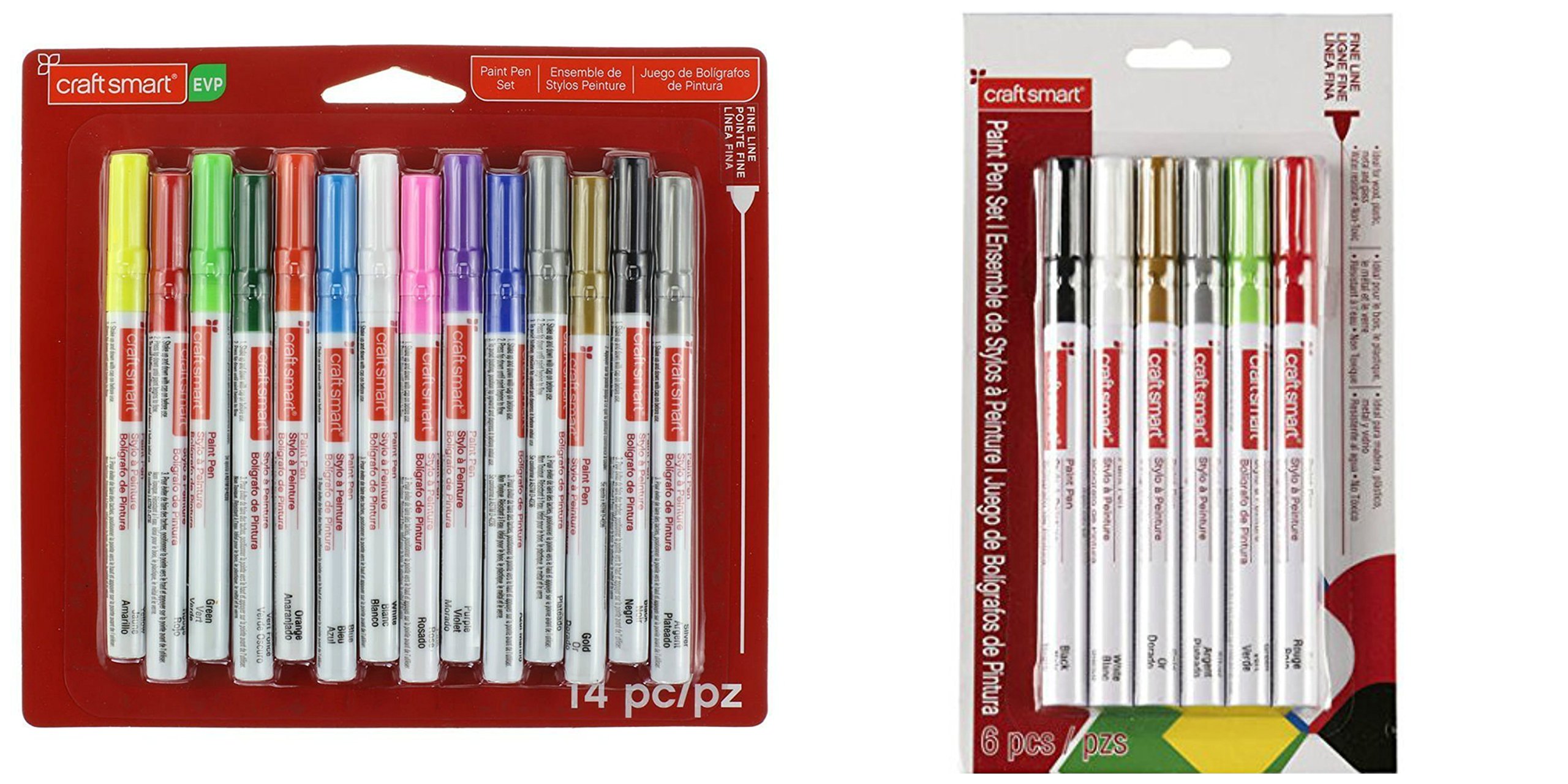 Craft Smart 20-Piece Paint Pen Set - Vibrant Colors for DIY Crafts, Art Projects, Scrapbooking & Home Decor (Acrylic Markers for Canvas, Wood, Fabric)