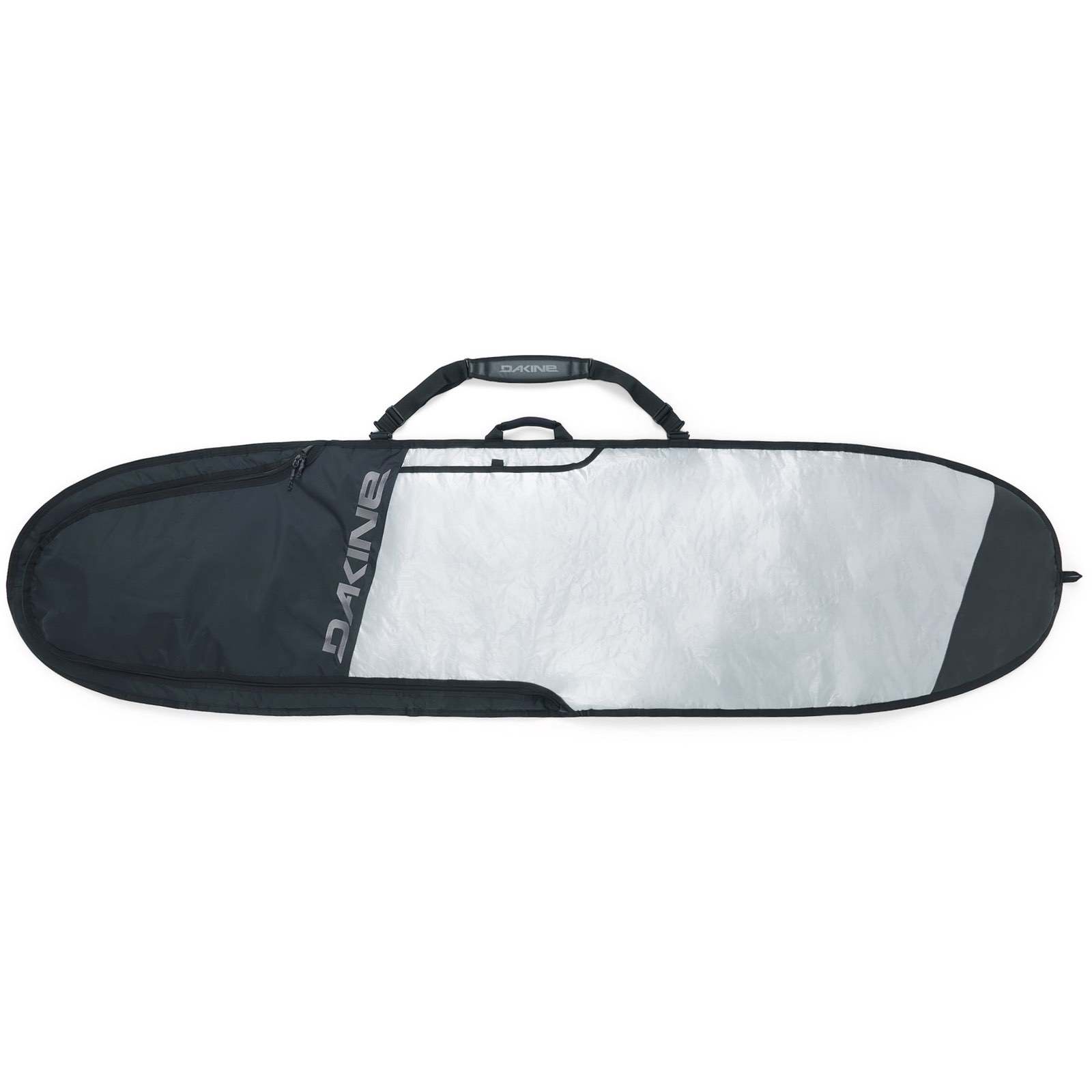 Dakine Daylight LT Noserider Board Cover - Waterproof Surfboard Bag for Travel & Storage - Silver/Black/Silver - Perfect for Surfing, Beach Trips & Protecting Your Board