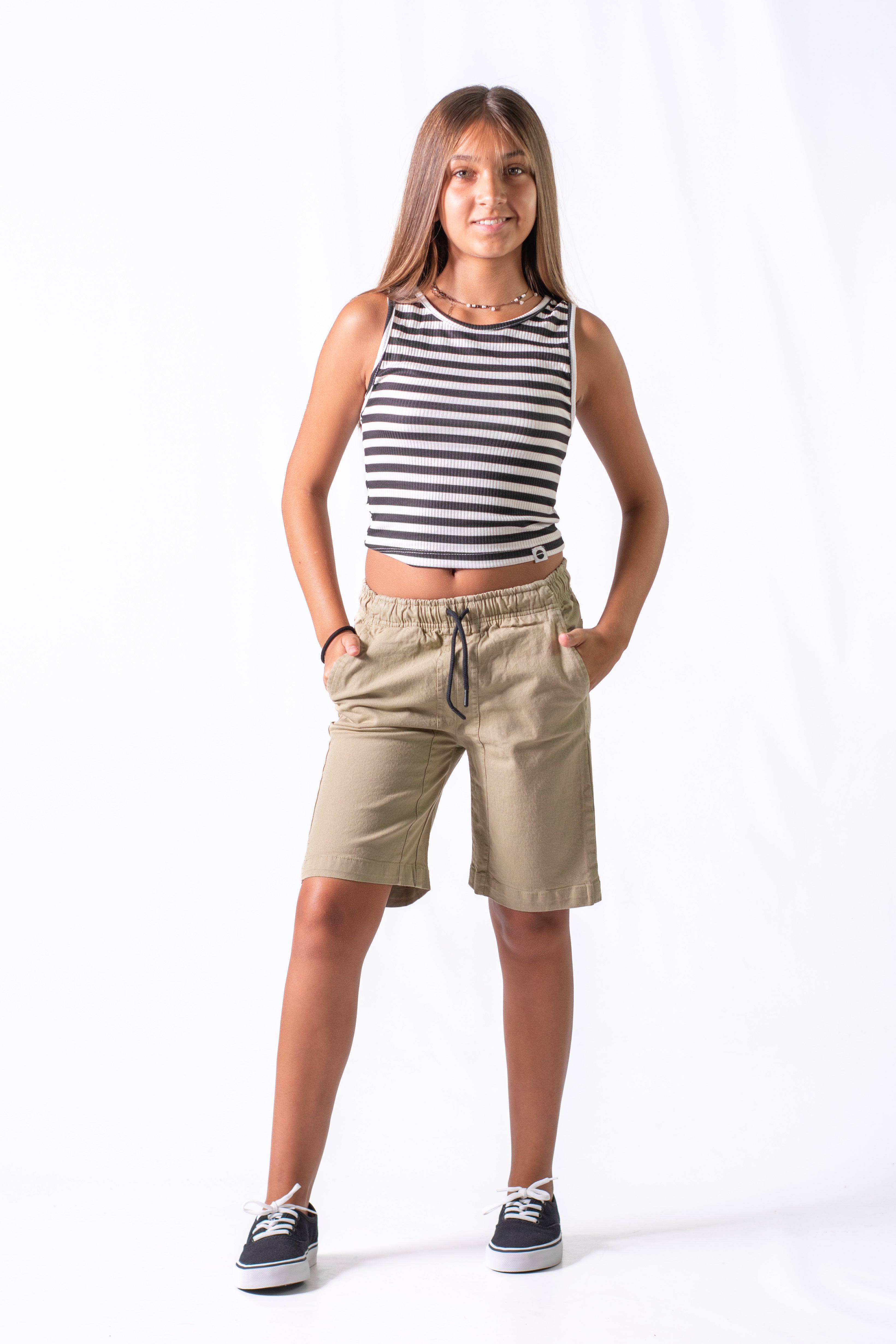 Bermuda Ocn Kids Strong Beige - Durable & Comfortable Swim Shorts for Boys & Girls - Perfect for Beach, Pool & Summer Water Activities