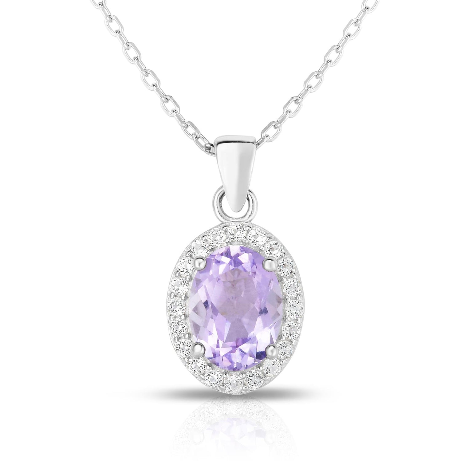 Elegant Gemstone & White Topaz Necklace for Women - Perfect for Weddings, Parties & Special Occasions | Dainty Jewelry Gift
