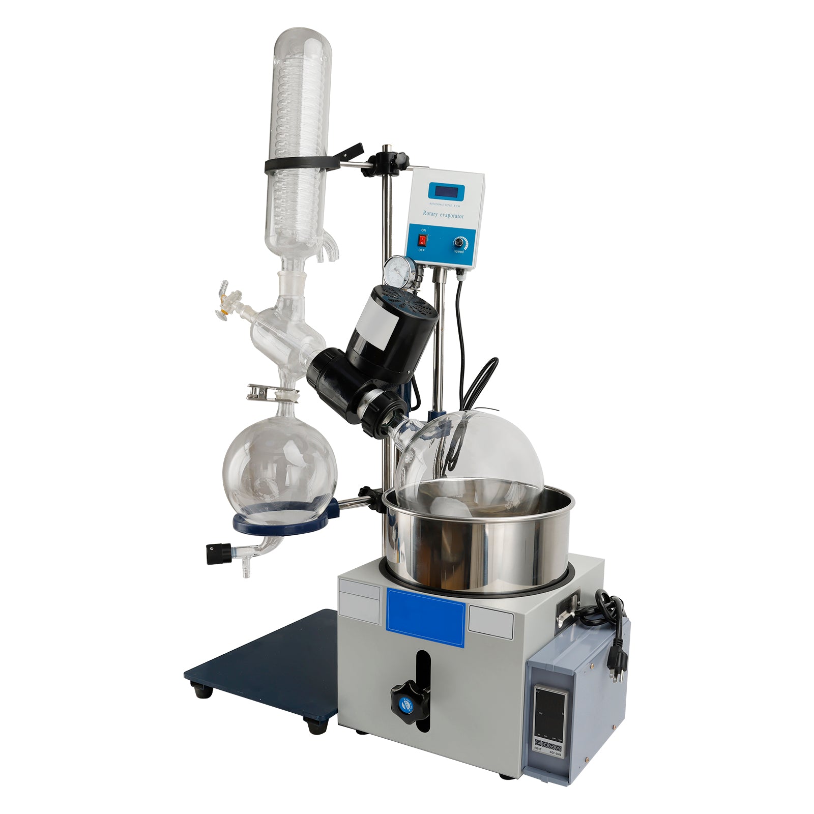 110V 5L Laboratory Rotary Evaporator | Rotovap for Essential Oil Extraction & Solvent Recovery | Perfect for Chemistry Labs & Cannabis Distillation