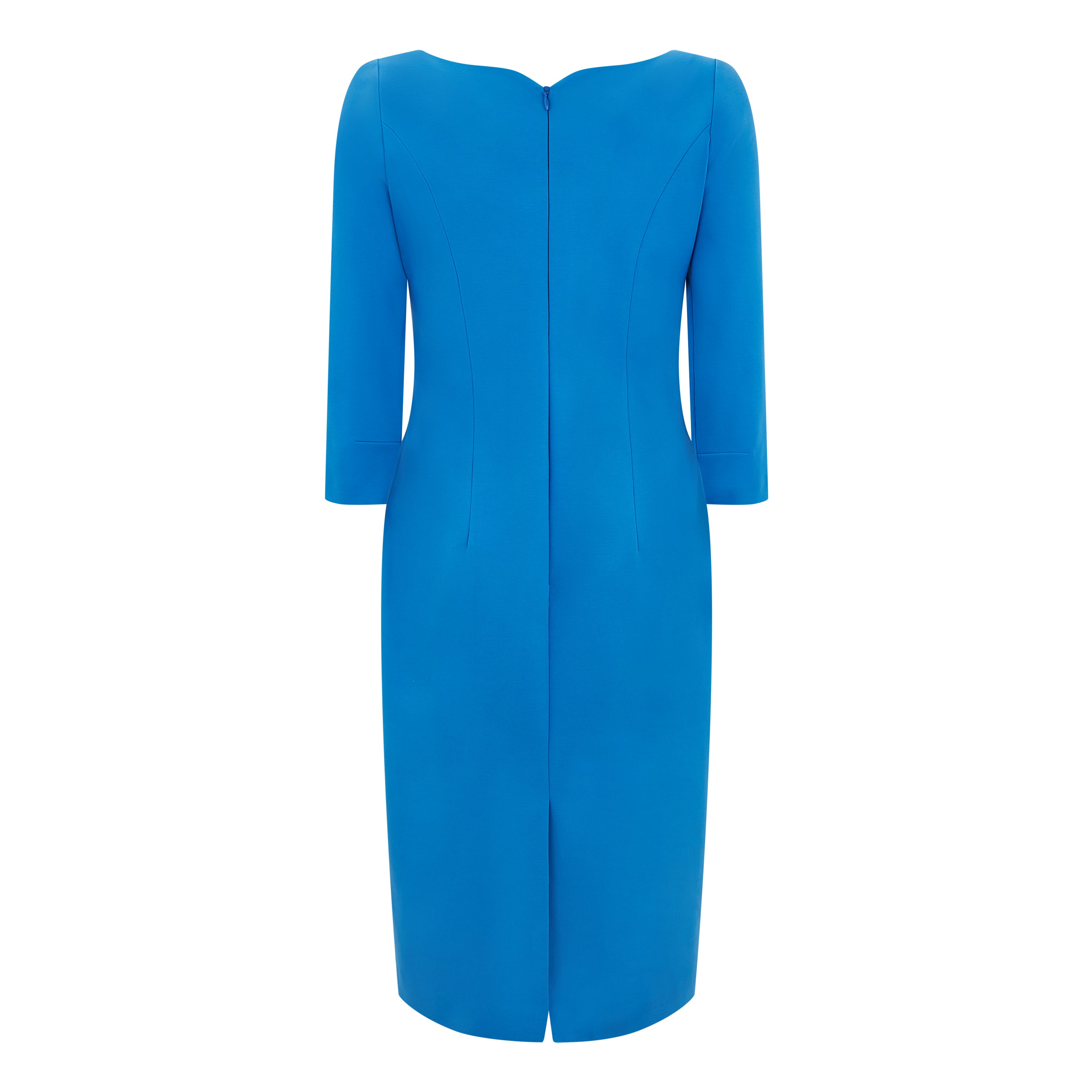 Hilton Jersey Pencil Dress for Women - Slim Fit Stretchy Office Work Dress - Perfect for Business, Cocktail Parties & Formal Events