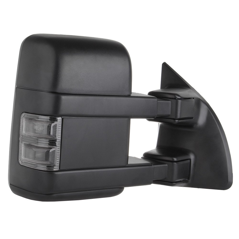 AUTOMUTO Manual Control Towing Mirrors for Ford F250 F350 F450 F550 Super Duty (1999-2015) - Driver & Passenger Side Tow Mirrors for Enhanced Safety While Hauling Trailers or Large Loads