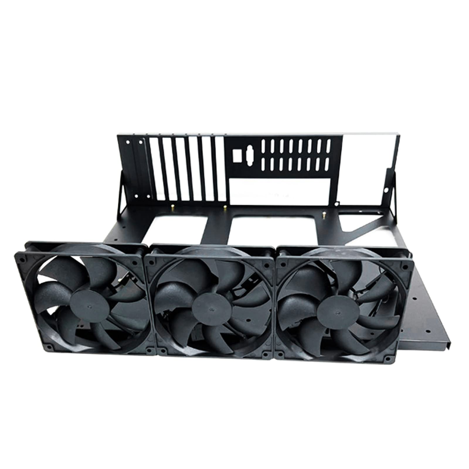 PLMN Aluminum Open Air GPU Mining Frame - Durable Miner Computer Case for Cryptocurrency Mining (Bitcoin, Ethereum) - Perfect for Home & Industrial Mining Rigs