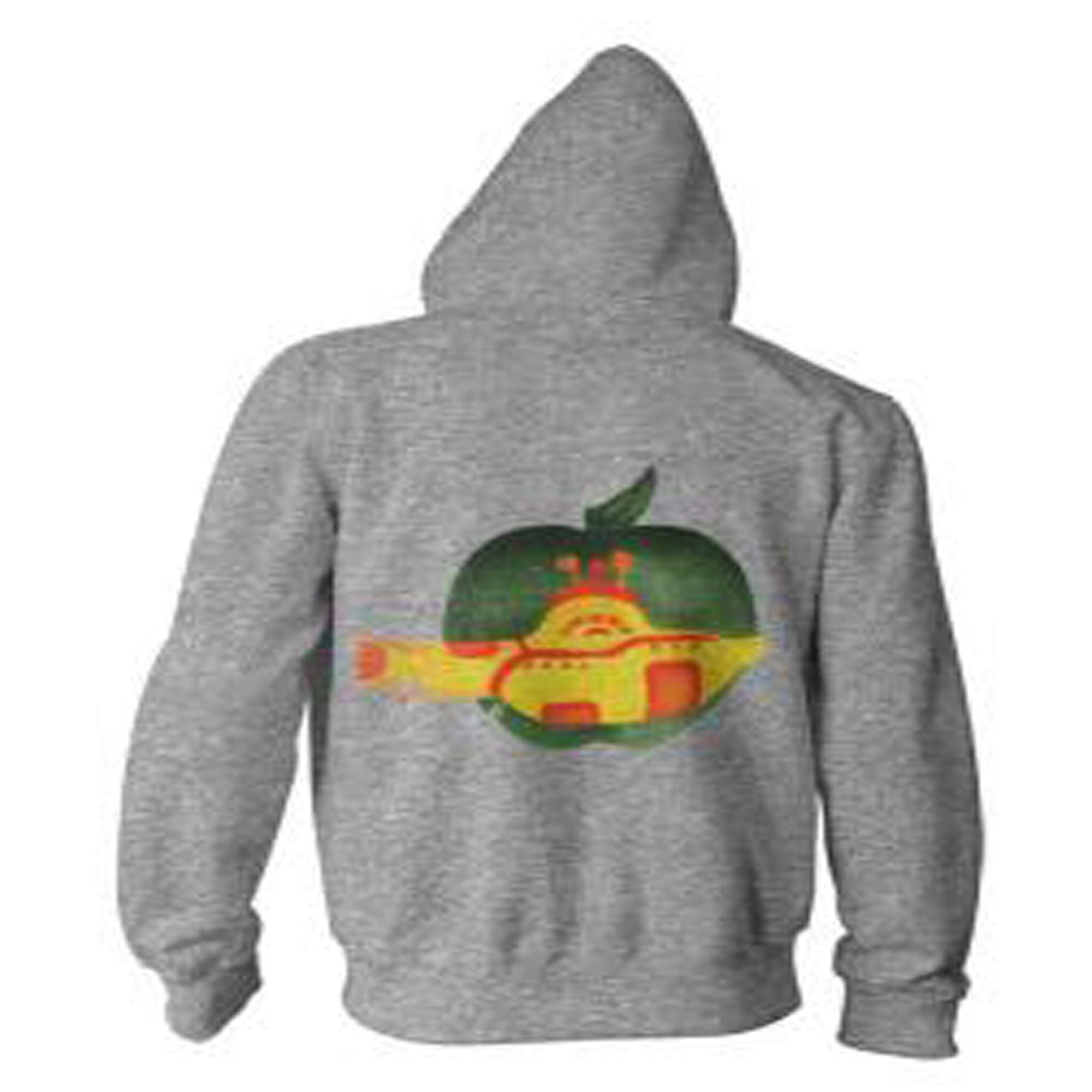 The Beatles Yellow Submarine Zip Up Hoodie for Men - Vintage Music Band Sweatshirt - Casual Streetwear for Concerts & Everyday Wear