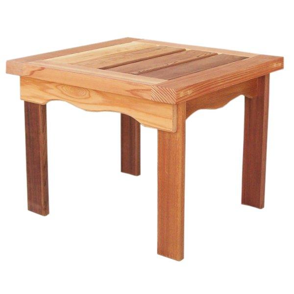 Rustic Wood Country End Table - Side Table for Living Room, Bedroom, or Porch | Handcrafted Farmhouse Style Accent Table with T L Design