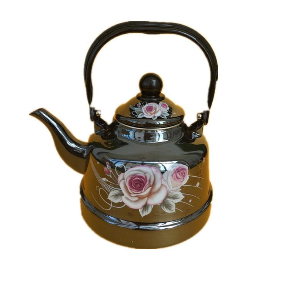 SGSG Enamel Tea Kettle 2.4L & 1.7L - Thickened Stainless Steel Teapot for Stovetop & Camping - Perfect for Home, Office & Outdoor Use