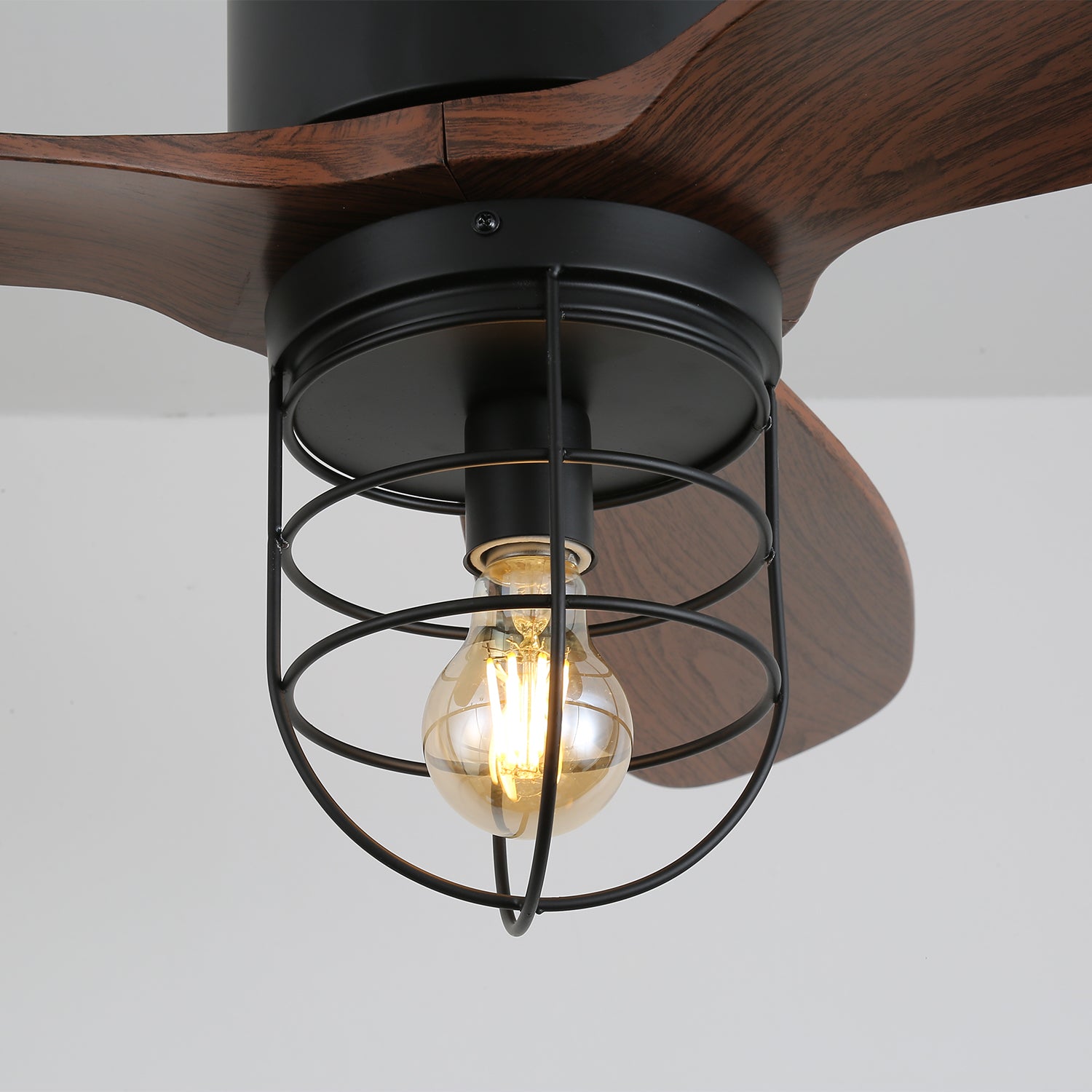 Caldor Industrial Ceiling Fan with Light Kit - High Velocity Airflow for Warehouses, Garages & Large Spaces - Durable Metal Blades & Bright LED Lighting