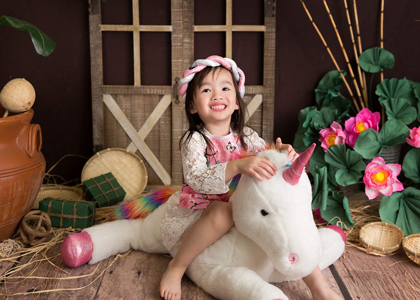 Plushland 50-Inch Giant Unicorn Stuffed Animal - Soft Magical Plush Toy for Girls & Kids | Perfect Birthday Gift, Room Decor & Cuddly Companion