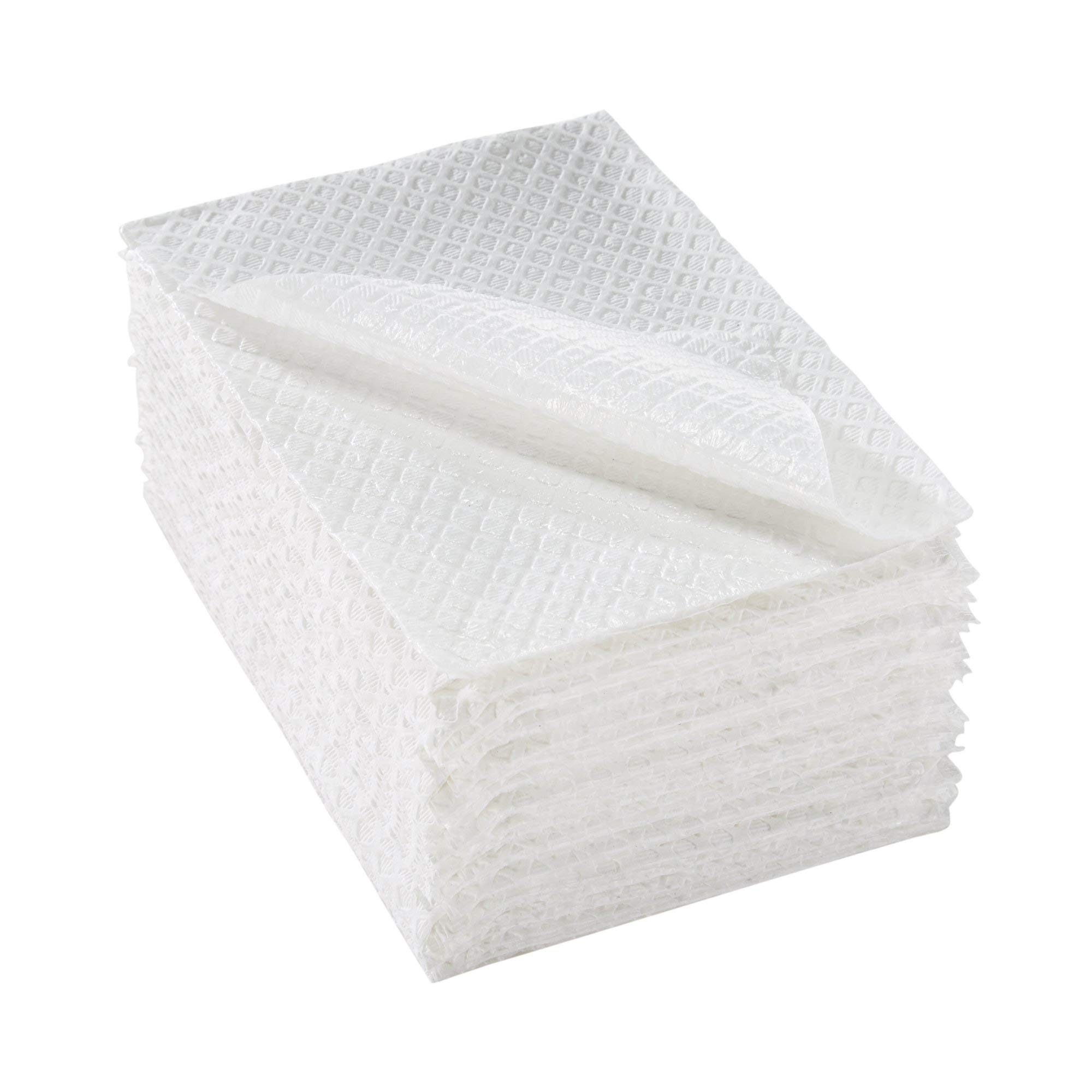McKesson Disposable Dental Bibs Towels [500 Pack] - 13 x 18 Inch 2-Ply Poly-Backed Tissue, Diamond Embossed, White - Ideal for Dental Clinics, Nail Salons, Tattoo Parlors & Medical Offices
