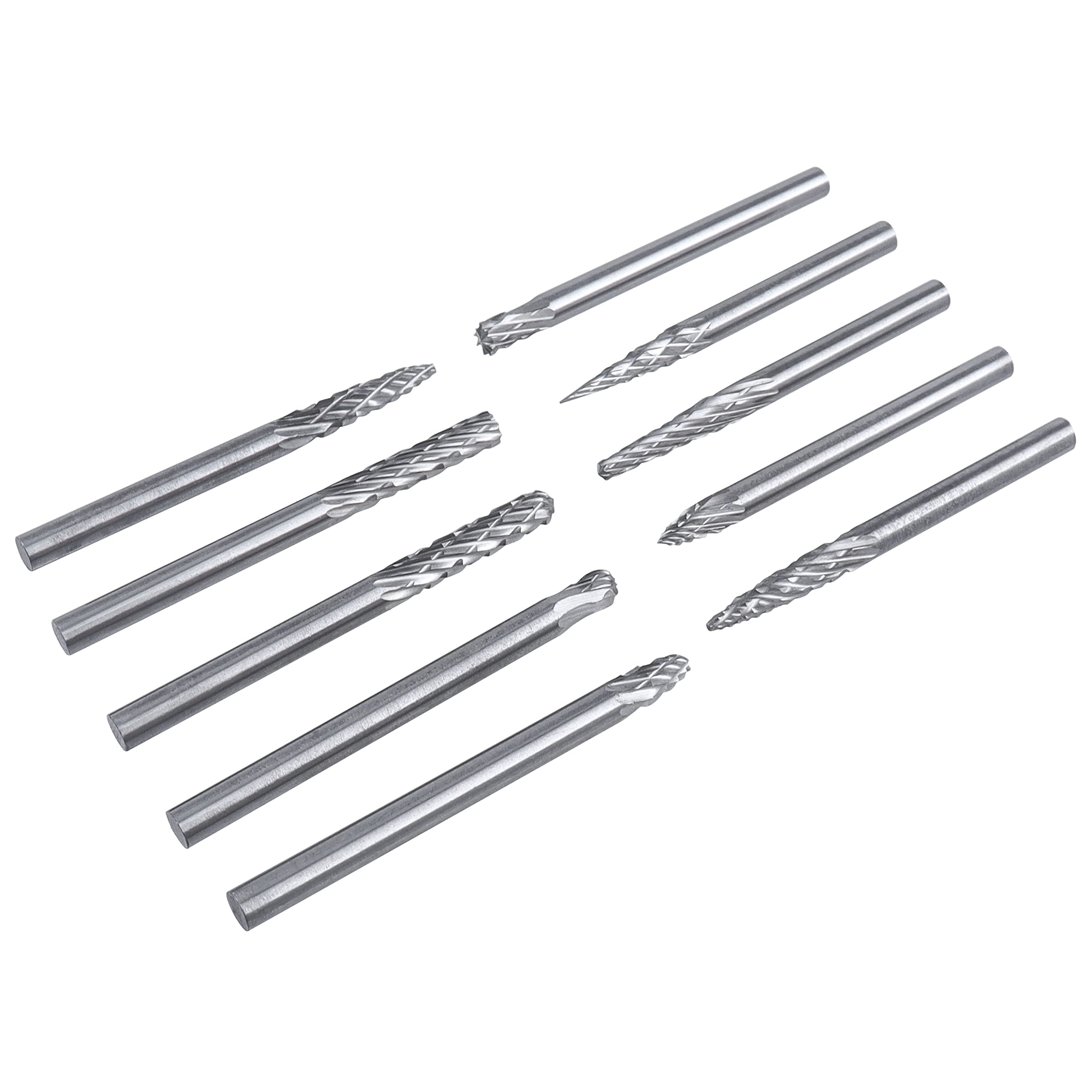20Pcs Carbide Rotary Burr Set - 3mm & 6mm Shank Double Cut Die Grinder Bits for Metal, Wood, Stone Carving, Engraving & Polishing - Perfect for DIY Projects, Jewelry Making & Automotive Repair