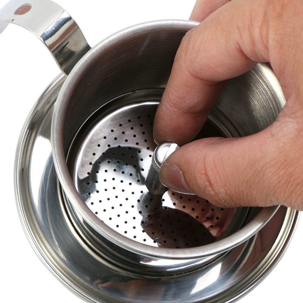 Stainless Steel Vietnamese Coffee Dripper for Home & Cafe Brewing