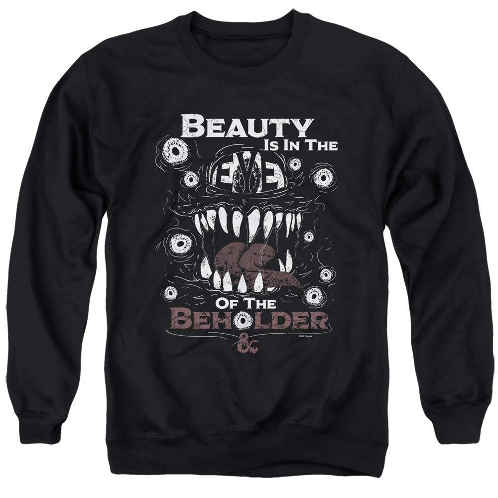 Dungeons & Dragons Eye of The Beholder Unisex Crewneck Sweatshirt for Men & Women | Fantasy Gaming Apparel for D&D Fans, Cosplay & Casual Wear