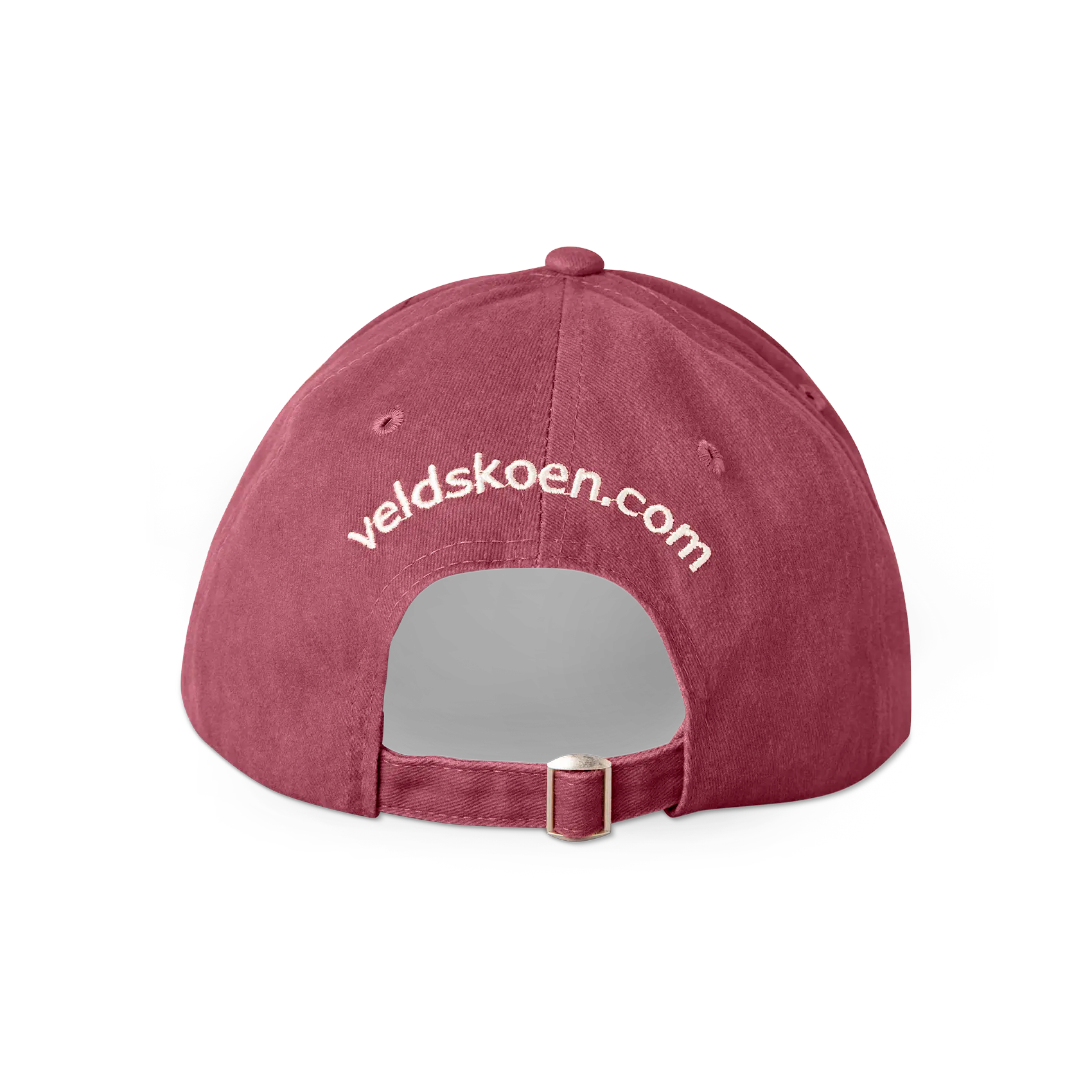 Veldskoen Maroon Stone Washed Cap - Comfortable & Stylish Leather Hat for Men & Women - Perfect for Outdoor Adventures, Hiking & Casual Wear