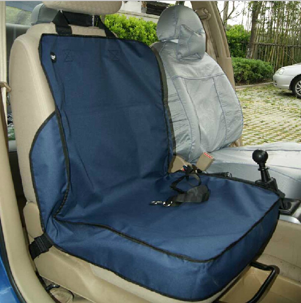 Premium Pet Dog Car Seat Cover - Waterproof & Non-Slip Front Seat Protector Mat for Cars, Trucks & SUVs (Navy Blue) - Perfect for Travel, Road Trips & Daily Commutes with Your Furry Friend