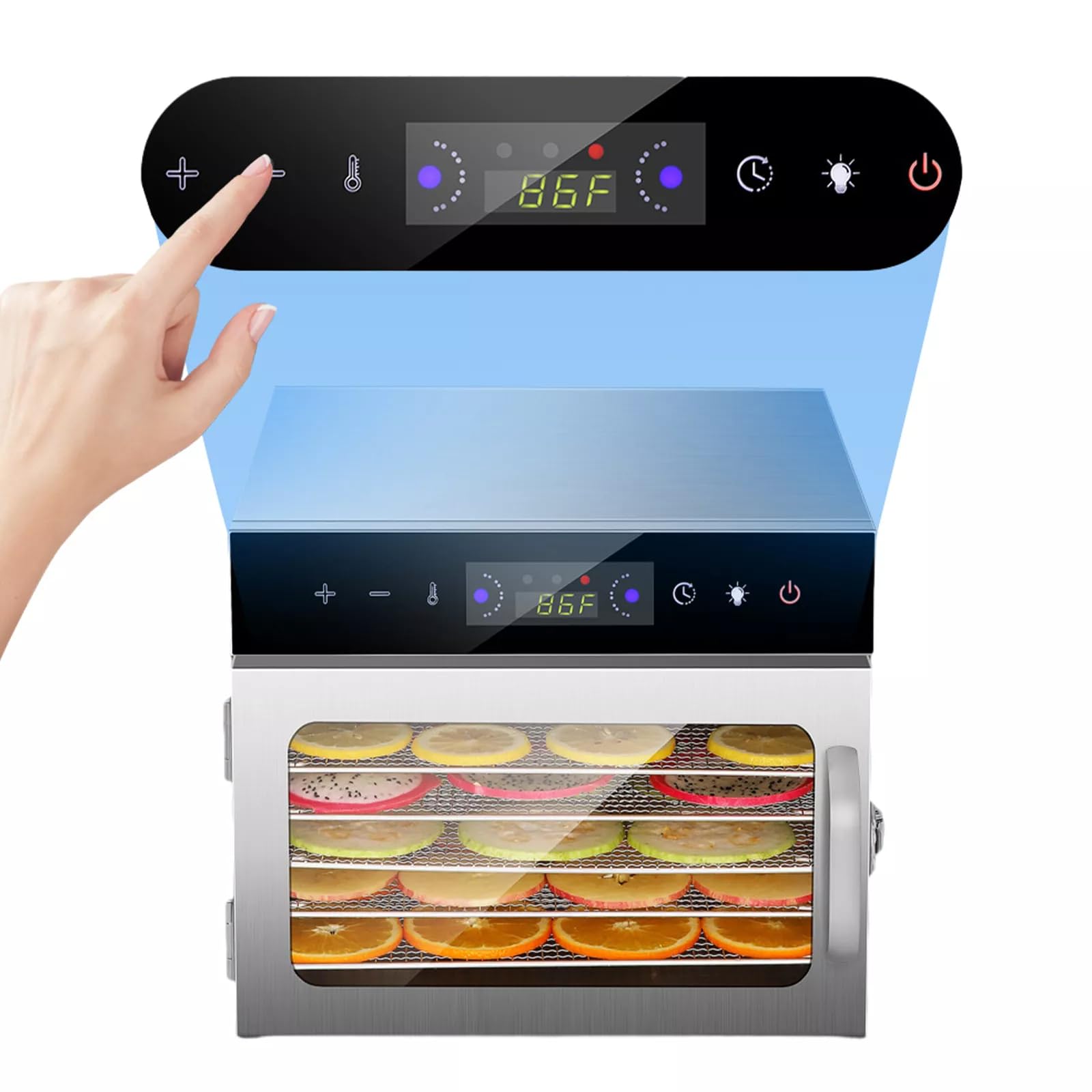 Best Stainless Steel Food Dehydrator Machine for Fruits, Mushrooms, Meat Jerky & Herbs – Healthy Snacks & Long-Term Food Preservation
