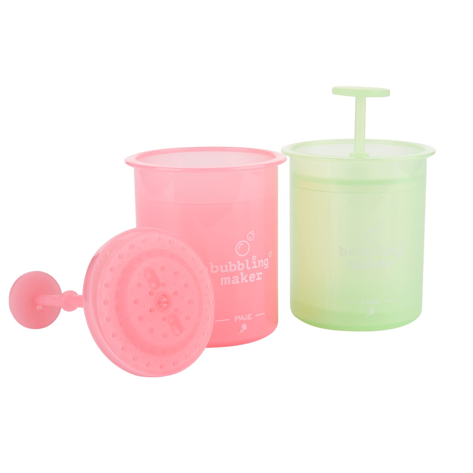 Beautyflier 2 Pack Facial Cleanser Foam Cup - Skin Care Bubble Maker for Deep Cleansing | Green & Pink Portable Foam Maker | Perfect for Travel, Spa & Daily Skincare Routine