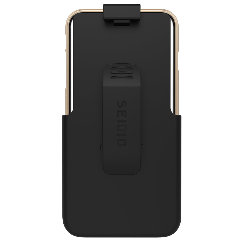 Premium Shockproof Surface Case & Holster Combo with Kickstand for Apple iPhone 7 Plus/8 Plus - Gold & Black | Perfect for Outdoor Activities, Work & Travel Protection