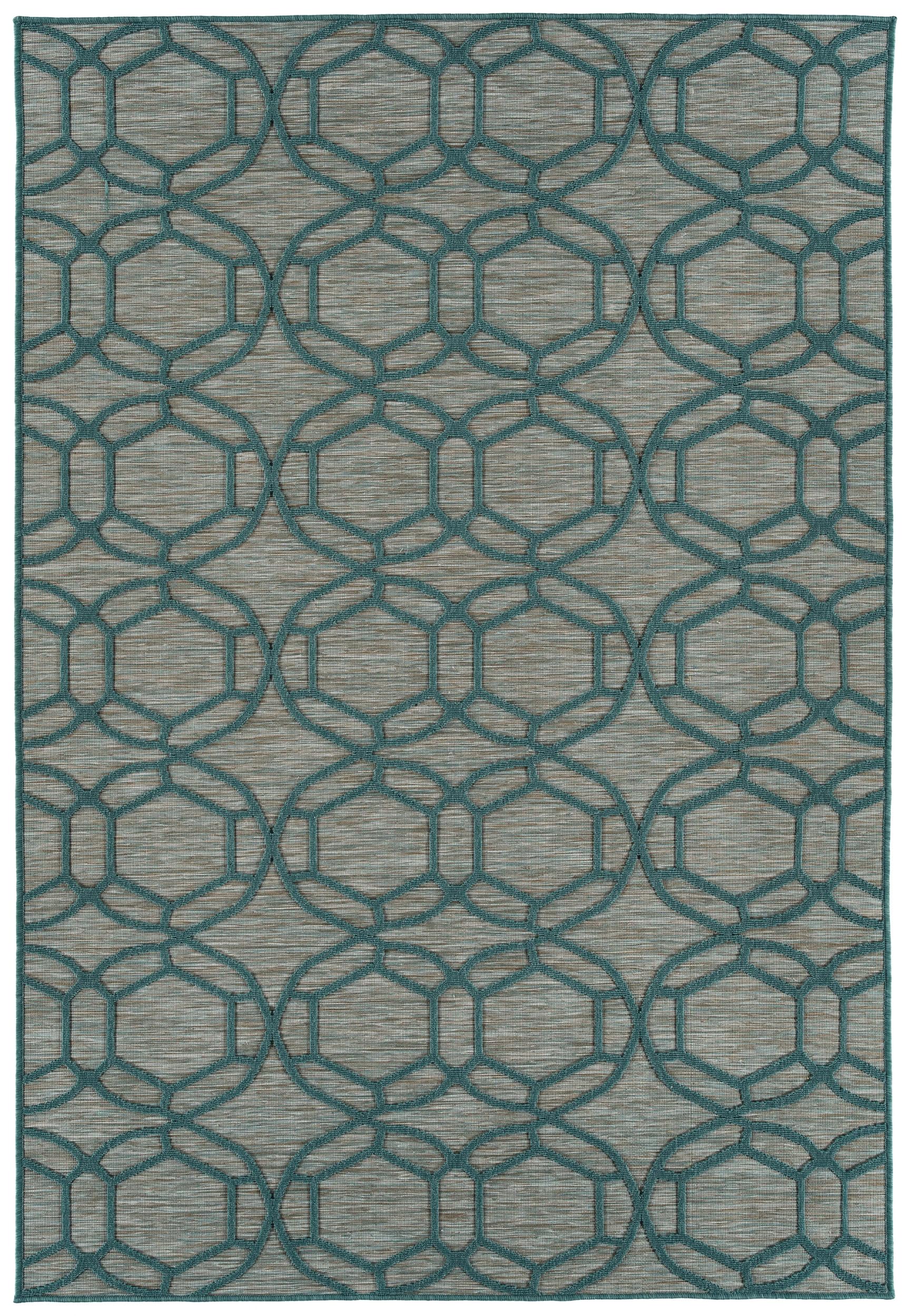 Kaleen Rugs Cove Collection Teal 2' X 3' Rectangle Throw Rug - Soft Non-Slip Area Rug for Living Room, Bedroom, or Nursery