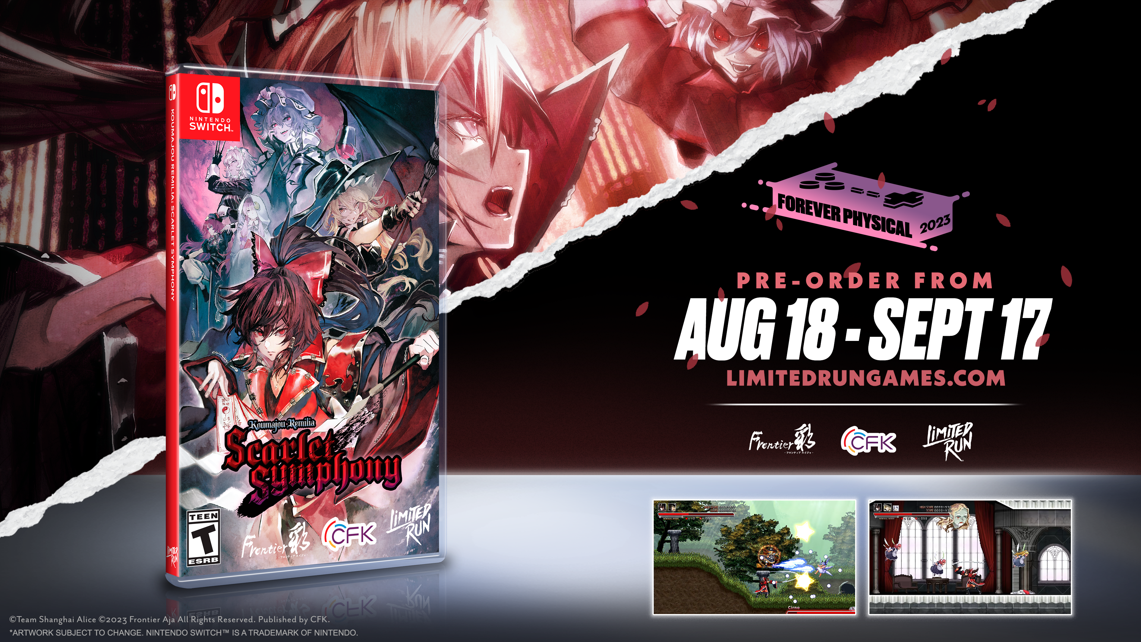 Limited Run #210: Koumajou Remilia: Scarlet Symphony for Nintendo Switch - Gothic Action-Adventure Game for Horror & Anime Fans - Perfect for Halloween Gaming & Collector's Editions