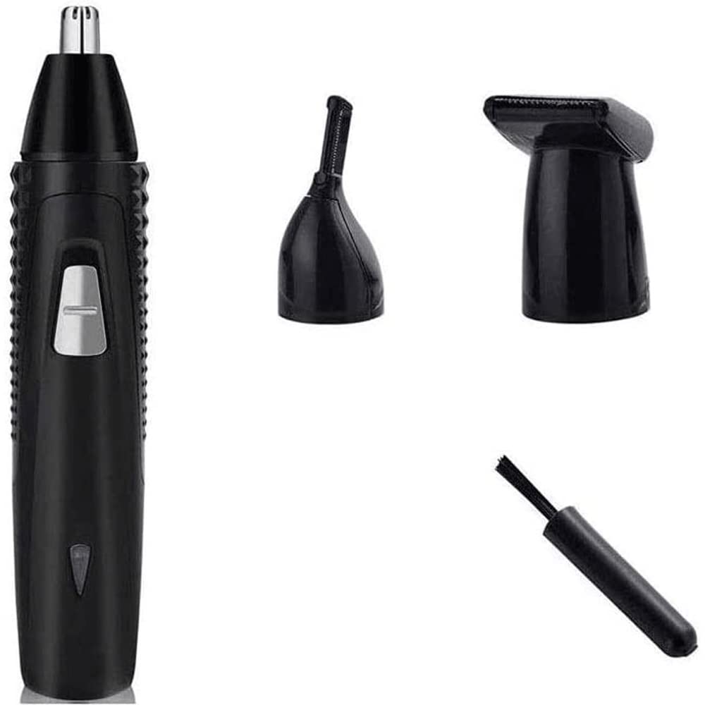 USB Rechargeable Nose & Ear Hair Trimmer for Men & Women - Professional Painless Hair Clipper with Waterproof Dual Edge Blades for Easy Cleaning - Perfect for Travel, Grooming & Personal Care