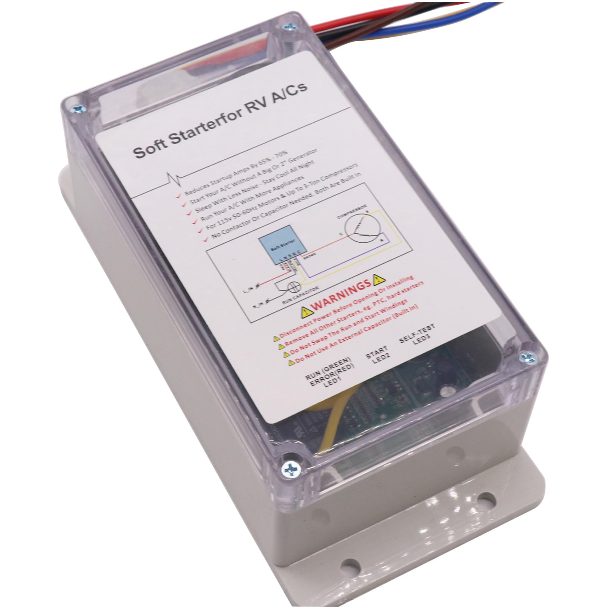 RV Air Conditioner Soft Starter - Easy Start for 12V AC Units & Appliances in RVs, Vans, Trailers & Campers | Perfect for Boondocking & Off-Grid Power Savings