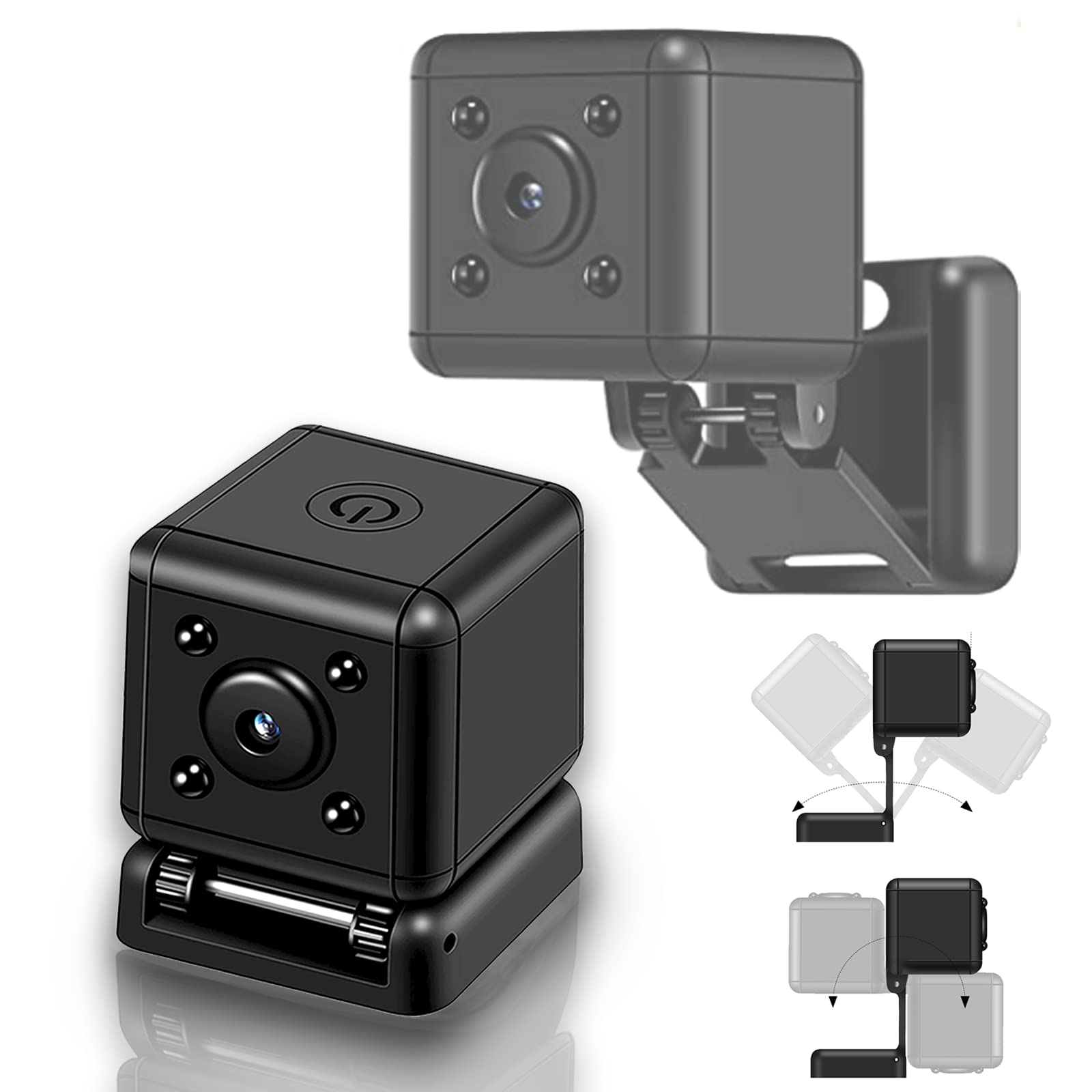 Mini Wireless Hidden Spy Camera with Motion Detection & Night Vision - Loop Recording Micro Nanny Cam for Home, Pet, Indoor/Outdoor Security (No Wi-Fi/SD Card Included) - Perfect for Baby Monitoring, Office Surveillance & Property Protection