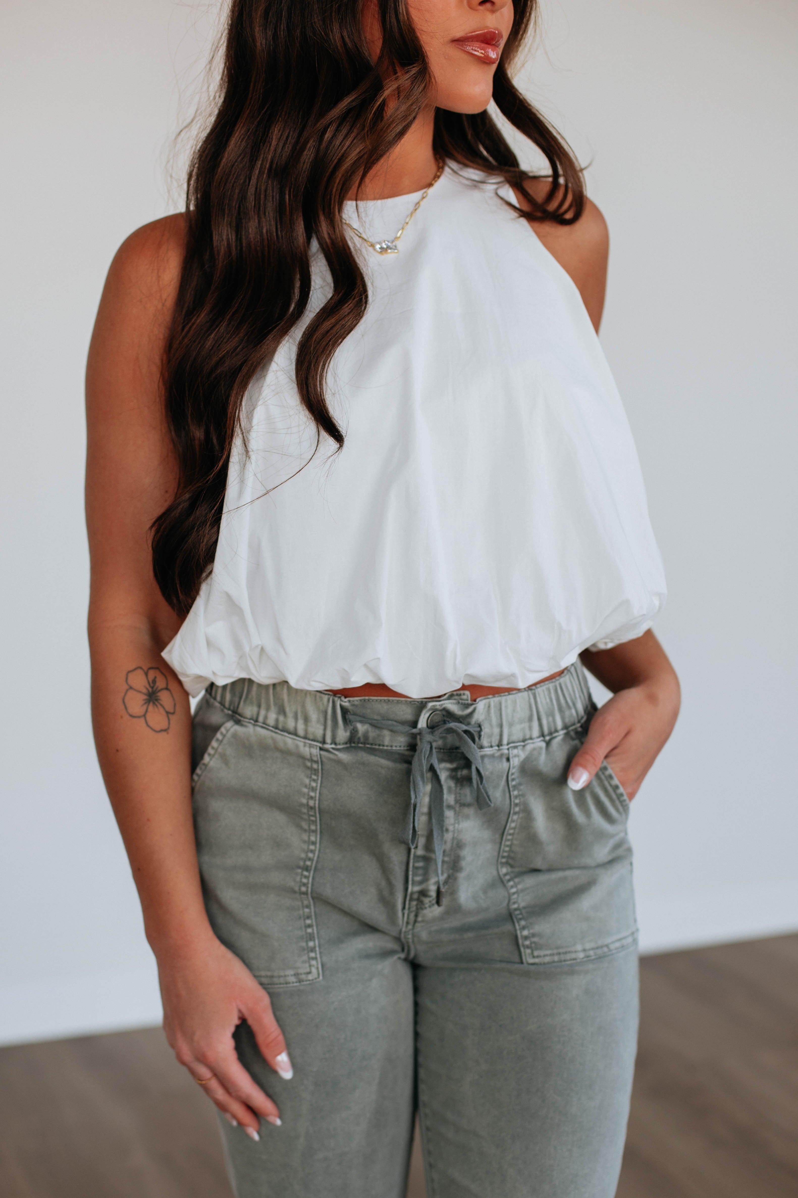 Avalynn Women's Ivory Top - Elegant Blouse for Casual Wear, Office, and Date Nights | Comfortable & Stylish