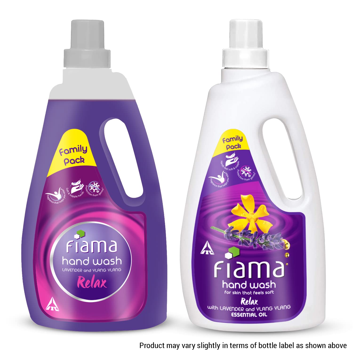 Fiama Relax Hand Wash Refill Pack - 1000ml Lavender & Ylang Ylang Scent | Moisturizing Hand Soap for Soft, Supple Hands | Perfect for Bathroom, Kitchen & Guest Washrooms
