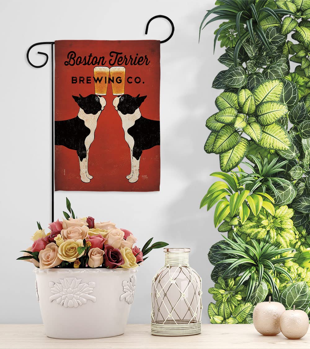 Boston Terrier Garden Flag 13x18.5
