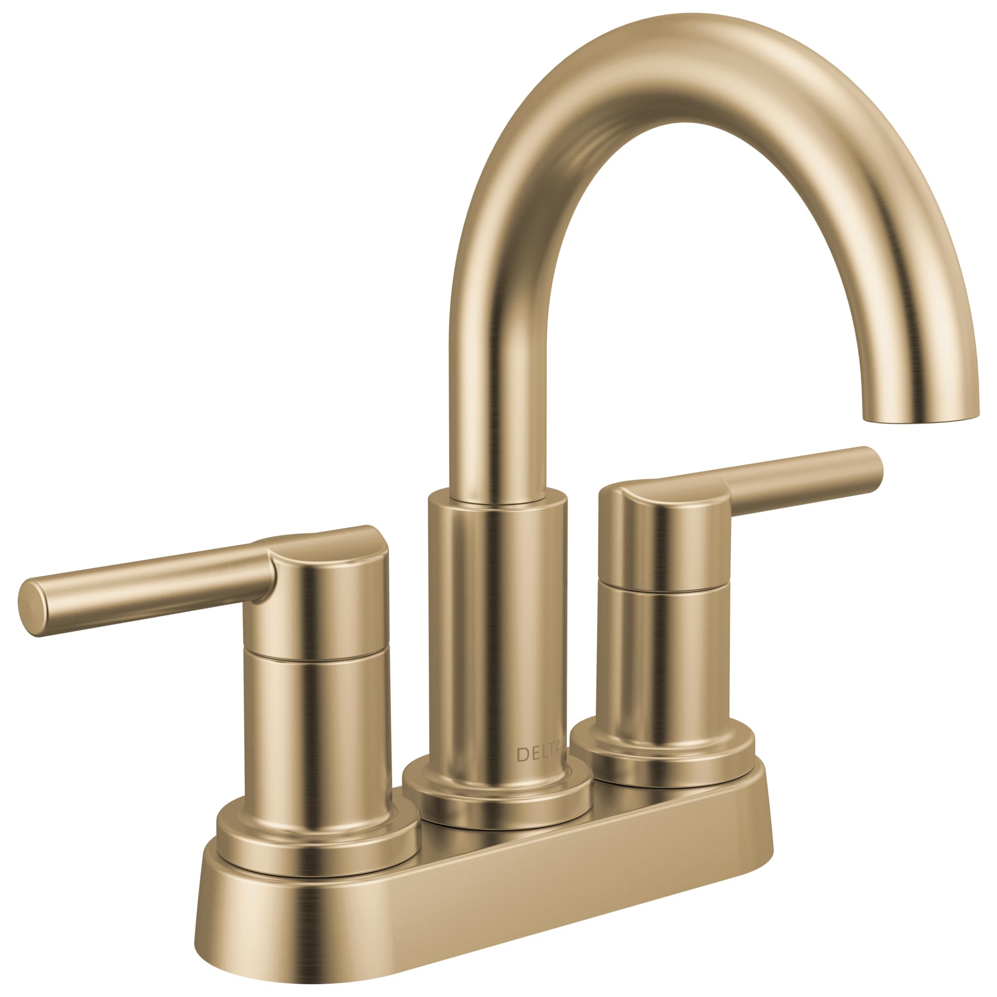 Delta Nicoli Centerset Bathroom Faucet - 2-Handle Champagne Bronze Bathroom Sink Faucet with 3-Hole Installation (Model 25749LF-CZ) for Modern Bathroom Renovation & Home Upgrade