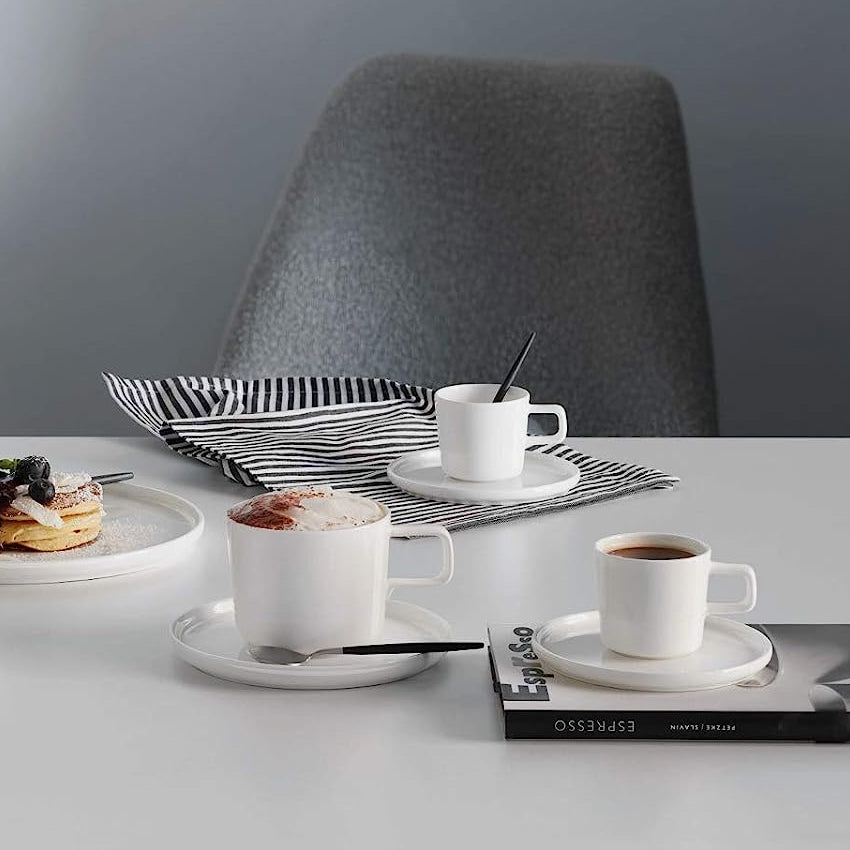 ASA Germany | Premium OCO Coffee Cup with Saucer Set - Porcelain Tea Cup for Home, Office & Cafe Use