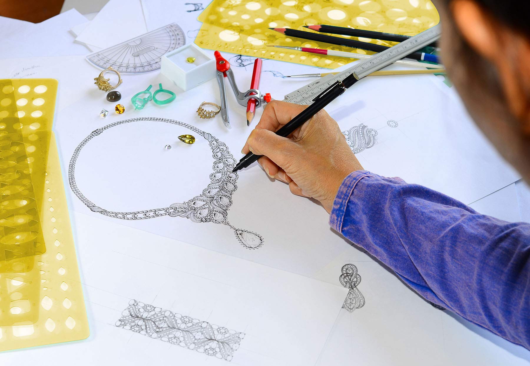 Traceease Butterflies Jewelry Design Templates - Professional Drafting Tools & Stencils for Handmade Jewelry Making - Perfect for DIY Crafts, Beading, and Metalwork Projects
