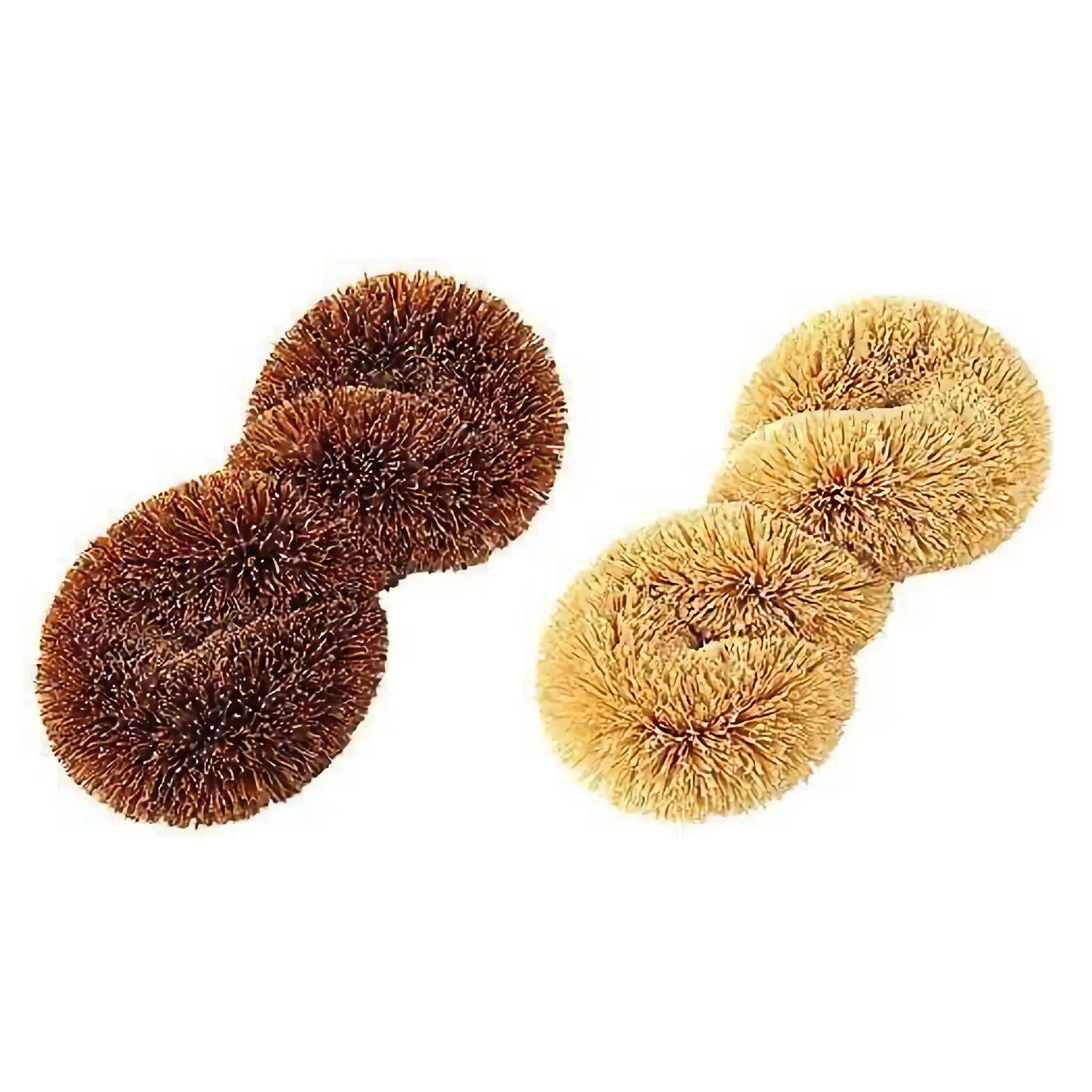 Eco-Friendly Coconut Coir Fiber Dish Scrubber - Natural Kitchen Cleaning Brush for Pots, Pans & Dishes (Brown) | Biodegradable & Durable for Daily Dishwashing & Household Cleaning