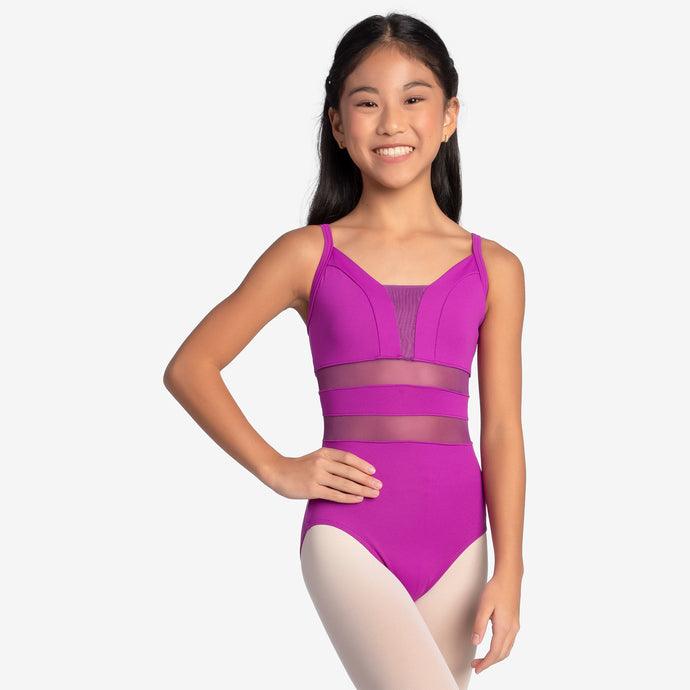 So Danca Child Romeka Mesh Insert Tank Leotard - Breathable Dancewear for Ballet, Jazz & Gymnastics - Perfect for Recitals, Practice & Performances
