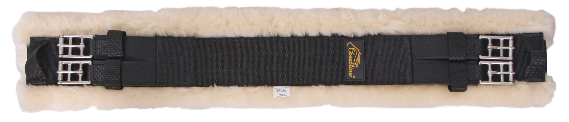 Cavallino Comfi Eze Natural Dressage Girth - Soft Leather Horse Girth for English Riding, Training & Competition - Perfect for Dressage, Jumping & Equestrian Sports