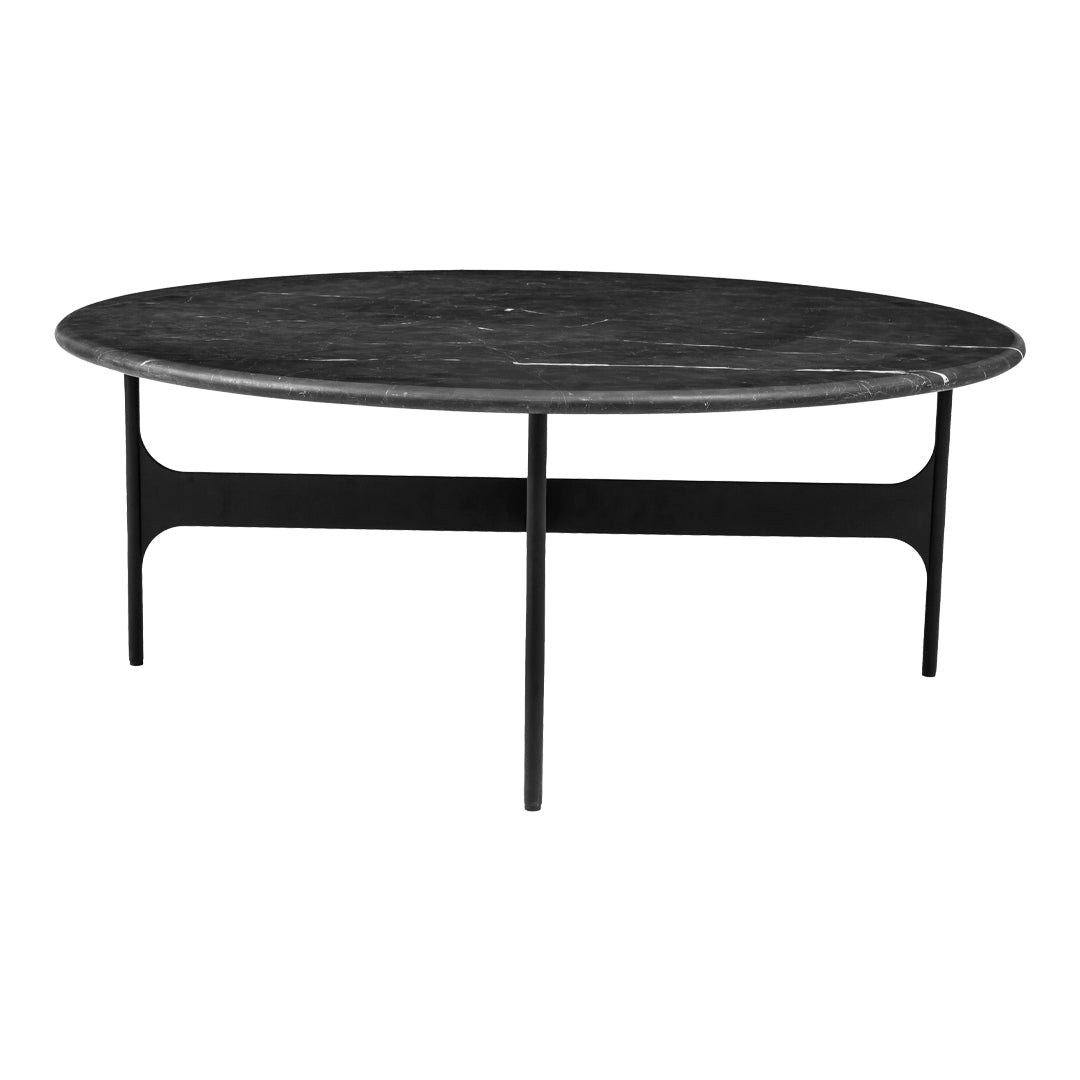 Floema Modern Round Coffee Table - 36 Inch Wooden Living Room Center Table for Small Spaces - Perfect for Apartments, Lounges & Home Decor