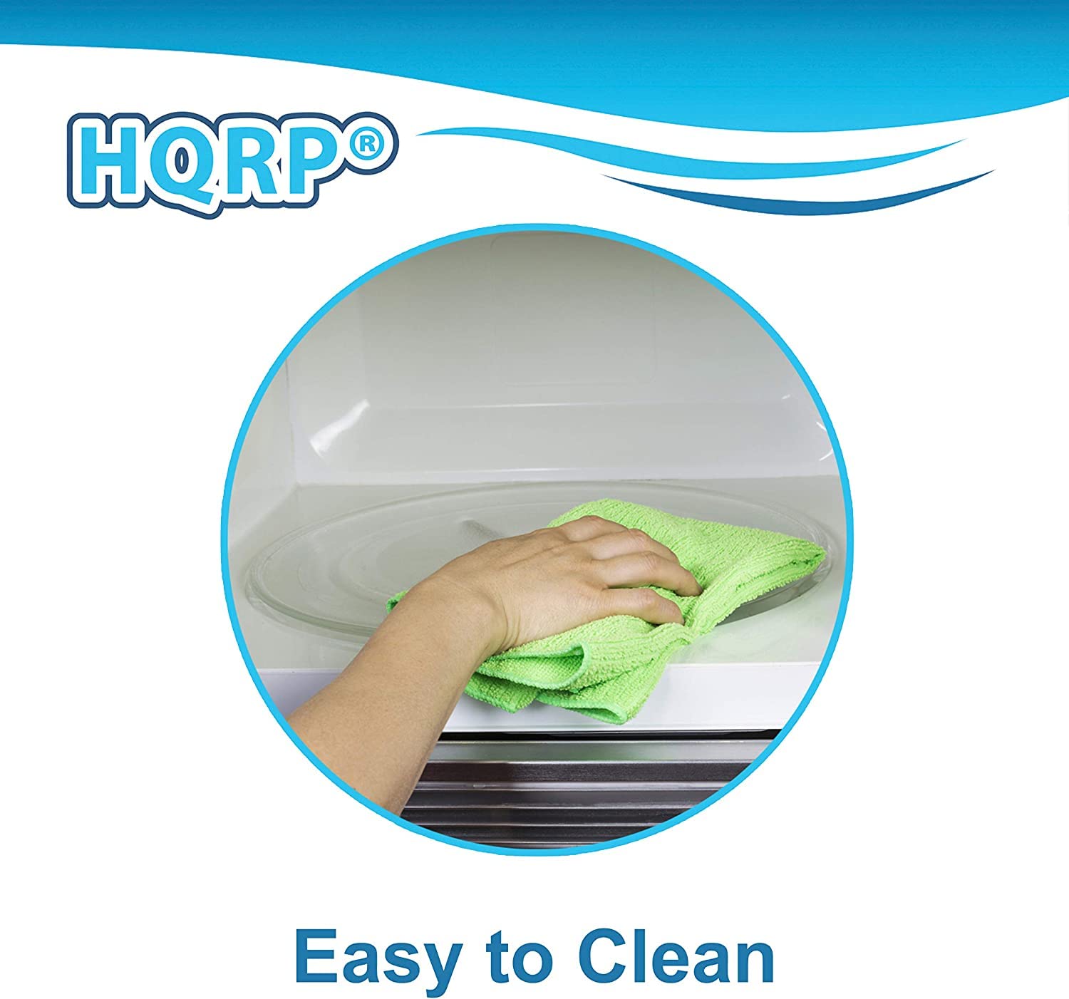 HQRP 12.5-inch Microwave Glass Turntable Plate - Replacement for Sharp Microwave Ovens - Durable & Heat-Resistant for Even Cooking, Baking & Reheating Food